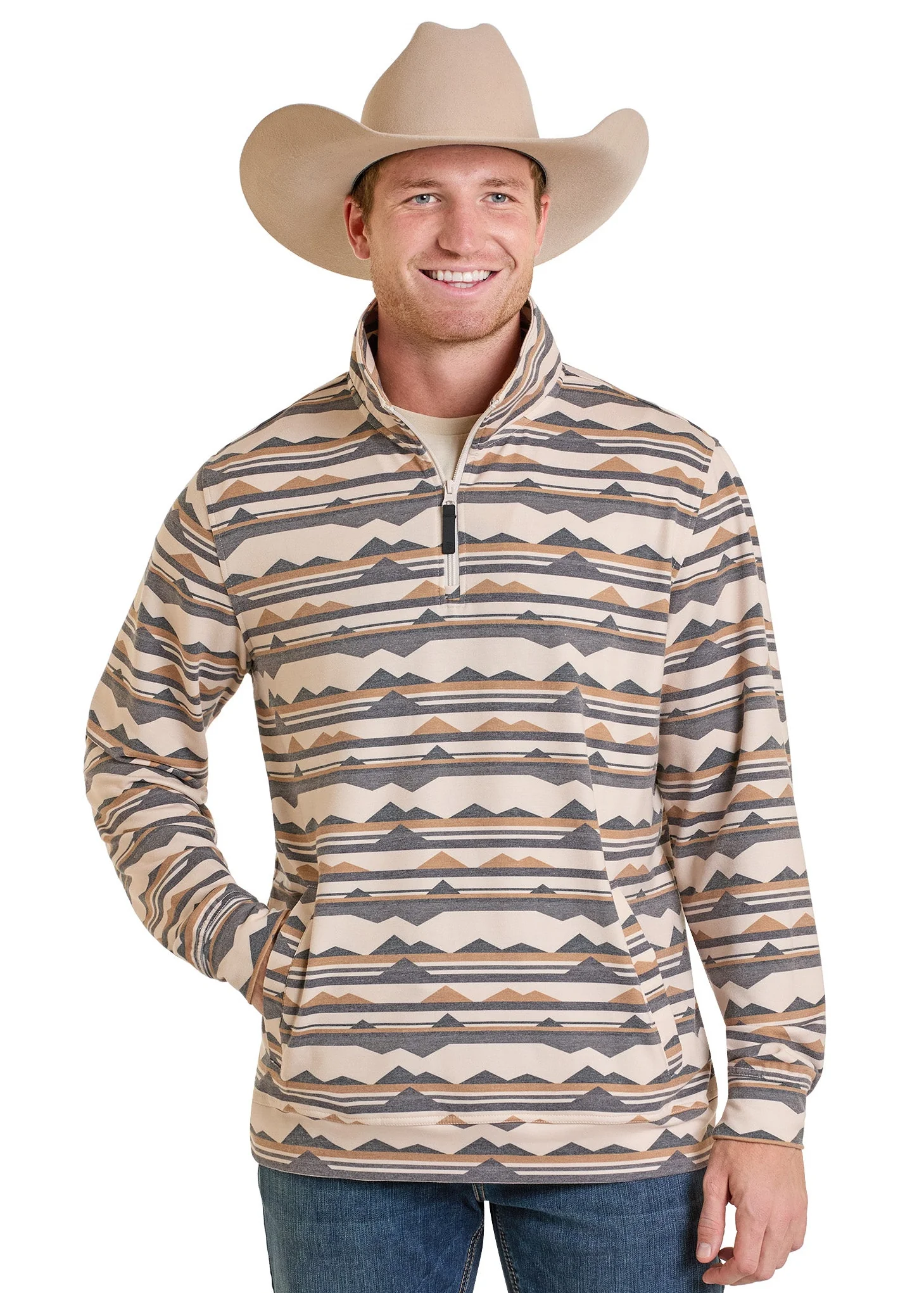 Abstract Printed Pullover