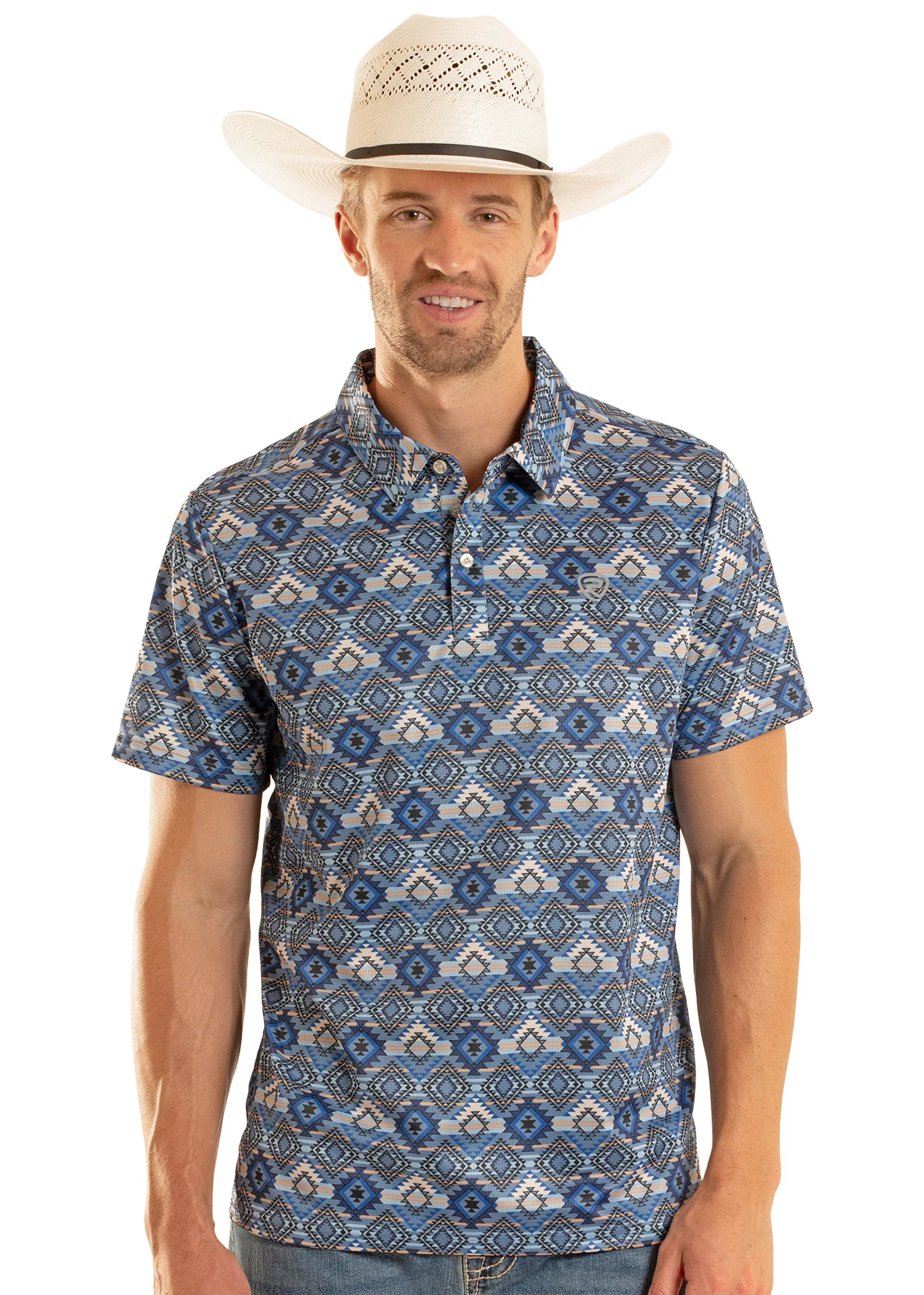 Aztec Blues Polo