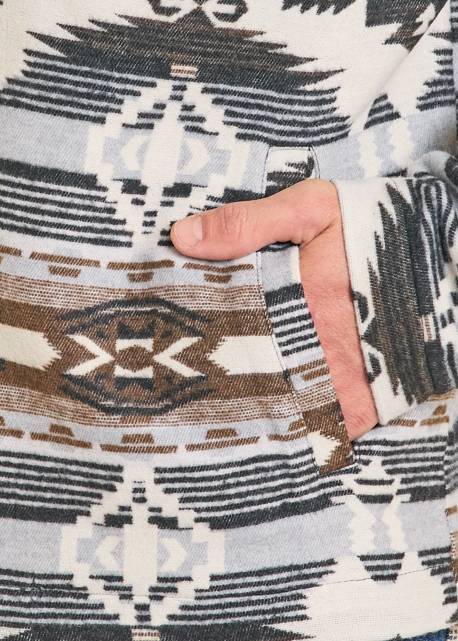 Aztec Jacquard Jacket with Removable Collar - Image 5