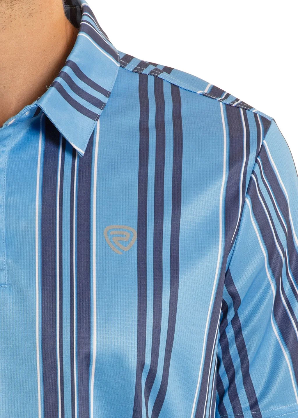 Blue Striped Polo - Image 2