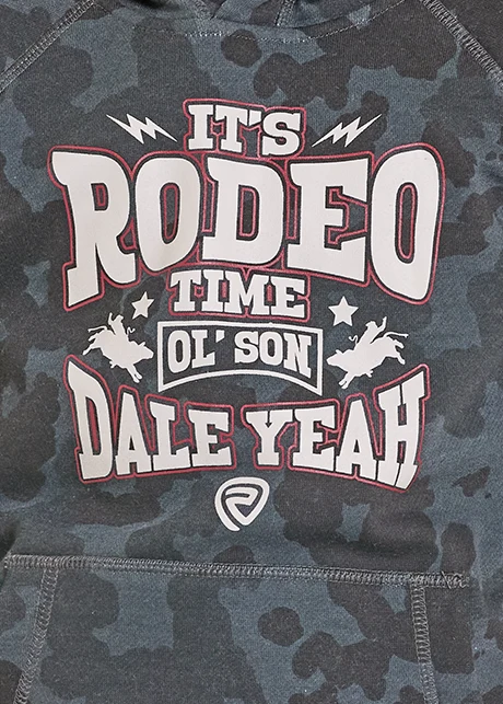 Boys' Dale Brisby Camo Rodeo Time Graphic Hoodie - Image 3
