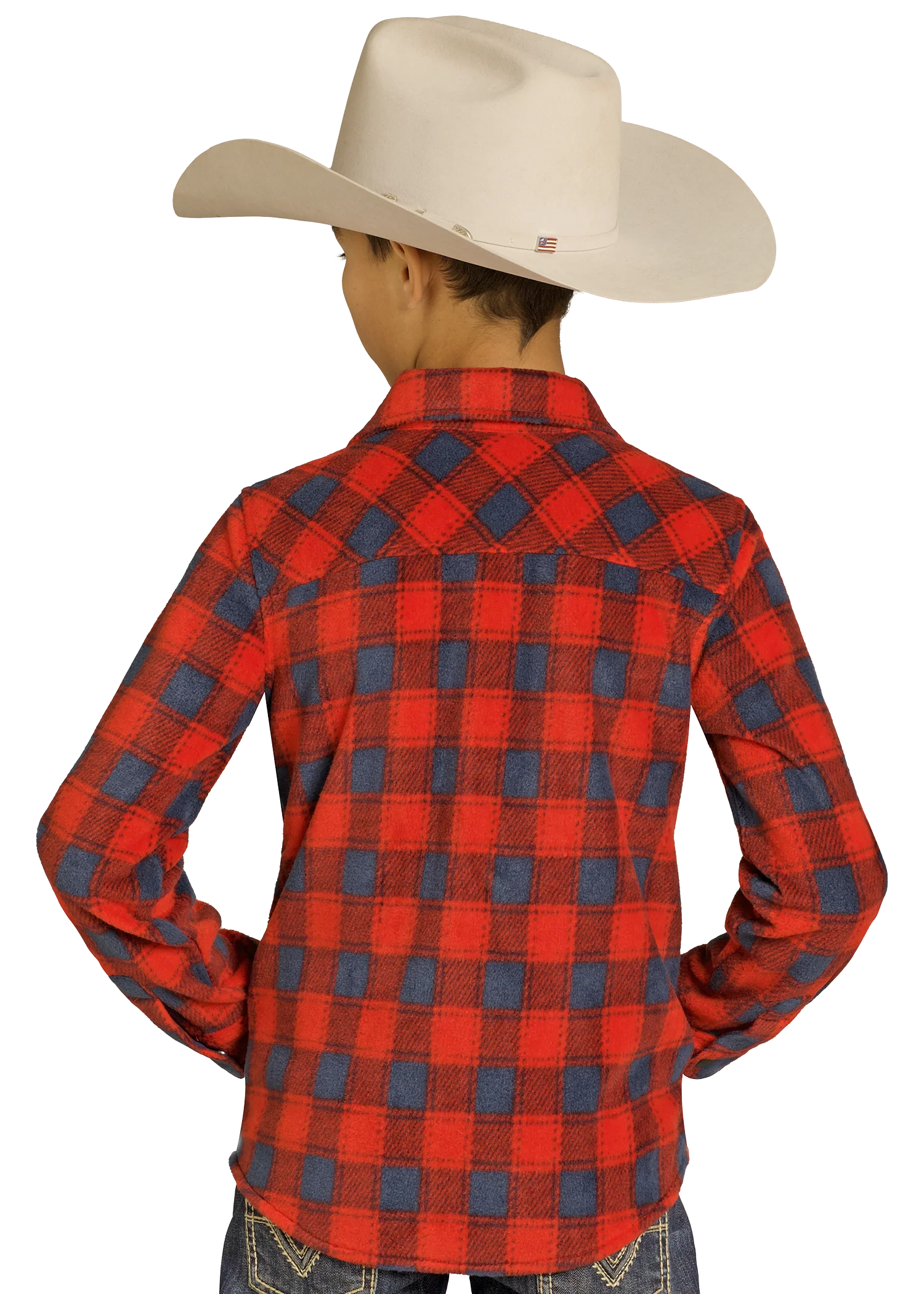 Boys' Plaid Jacquard Shacket - Image 2