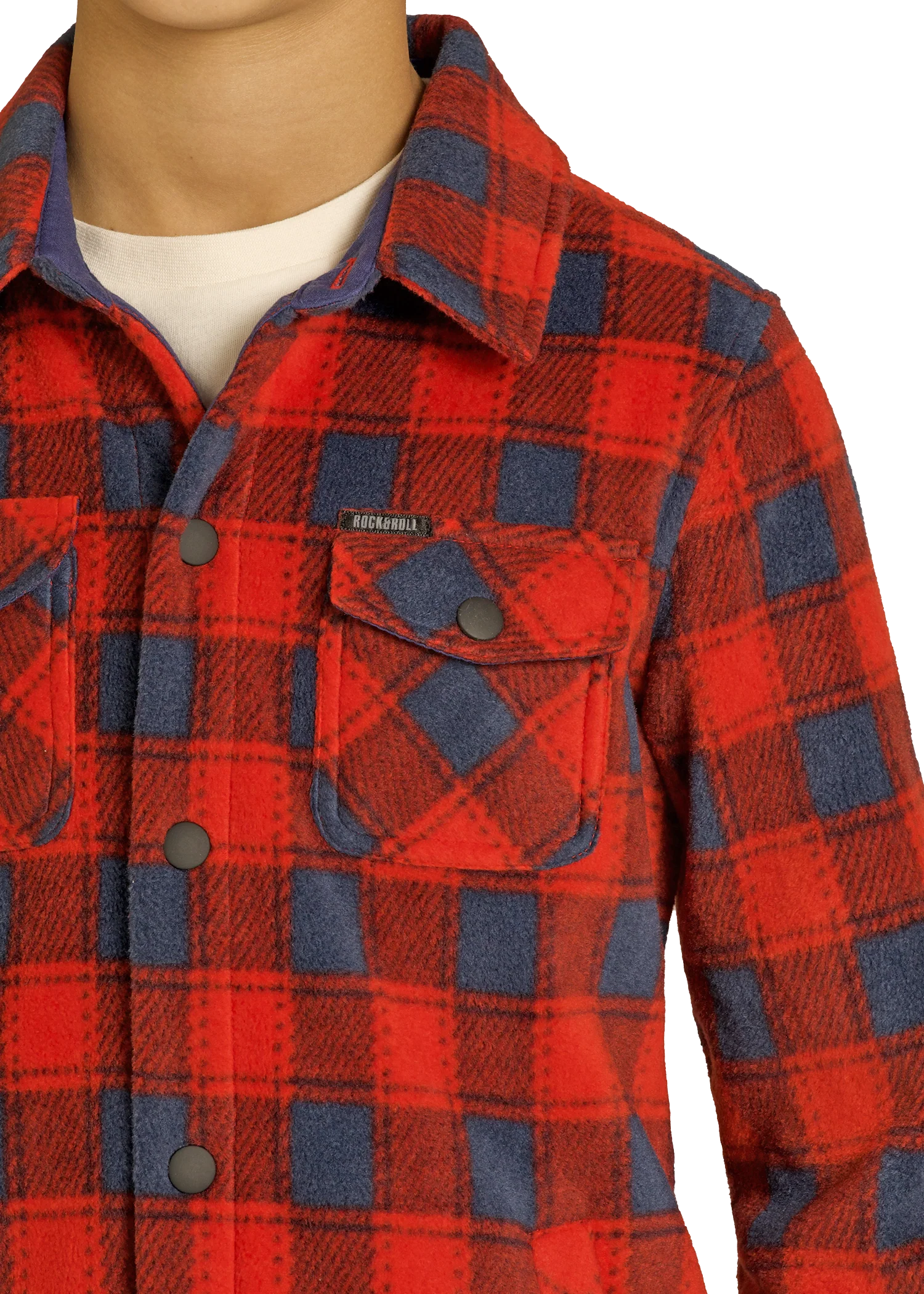 Boys' Plaid Jacquard Shacket - Image 3