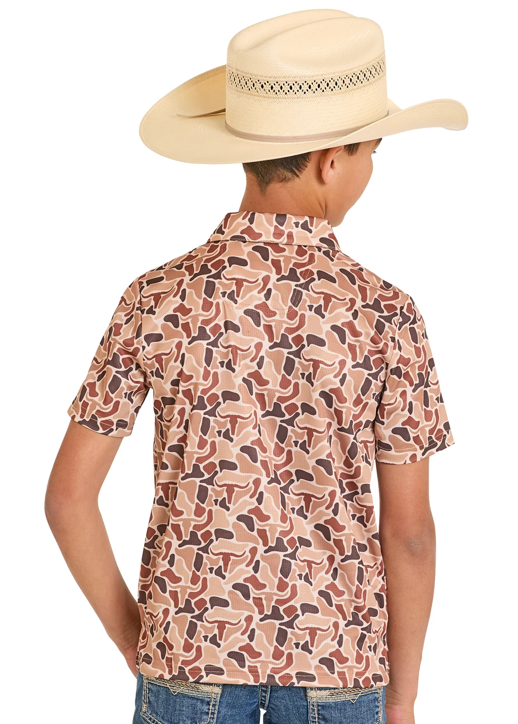 Boys' Skull Camo Polo - Image 3