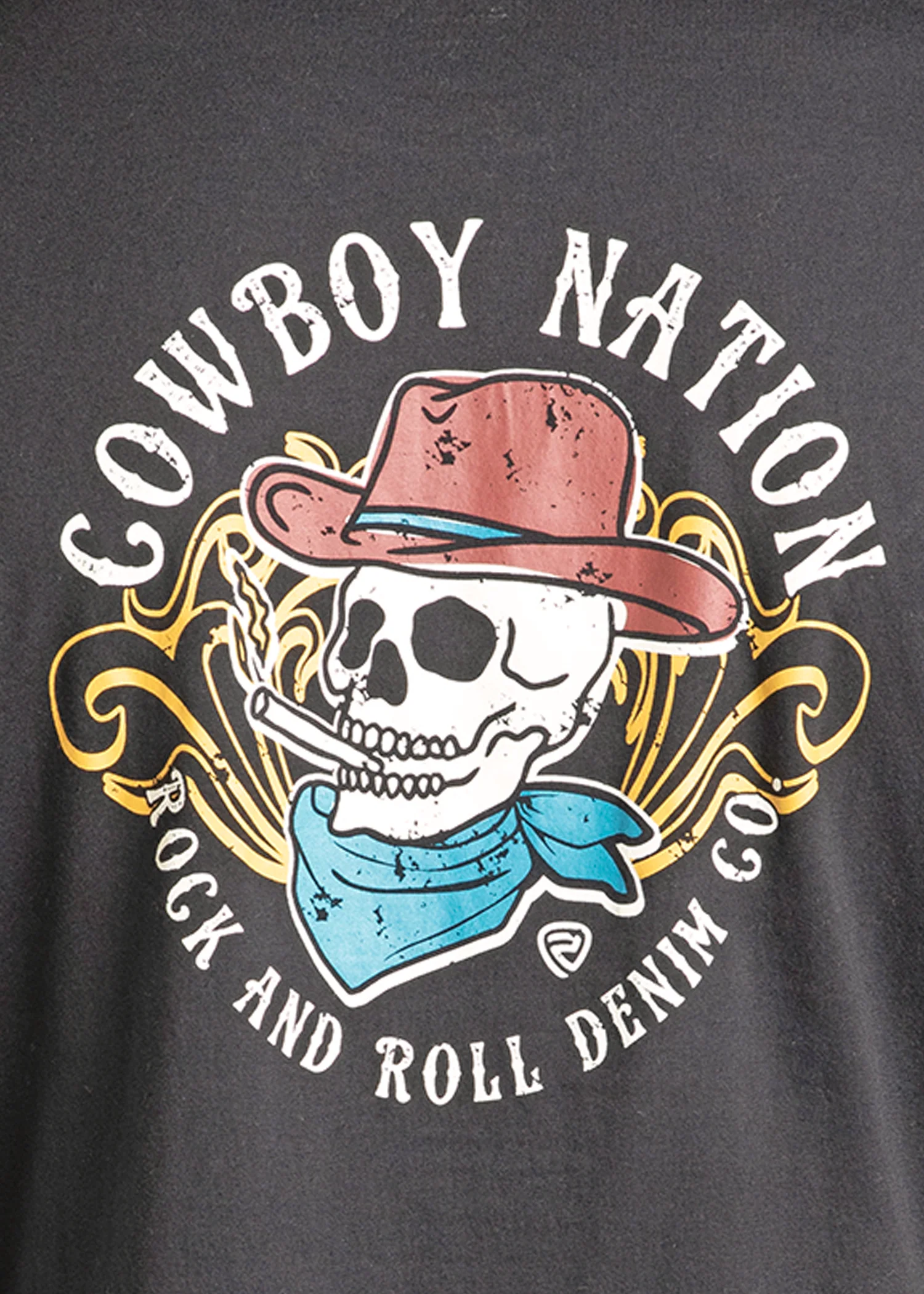 Cowboy Nation Skull Graphic Tee - Image 3