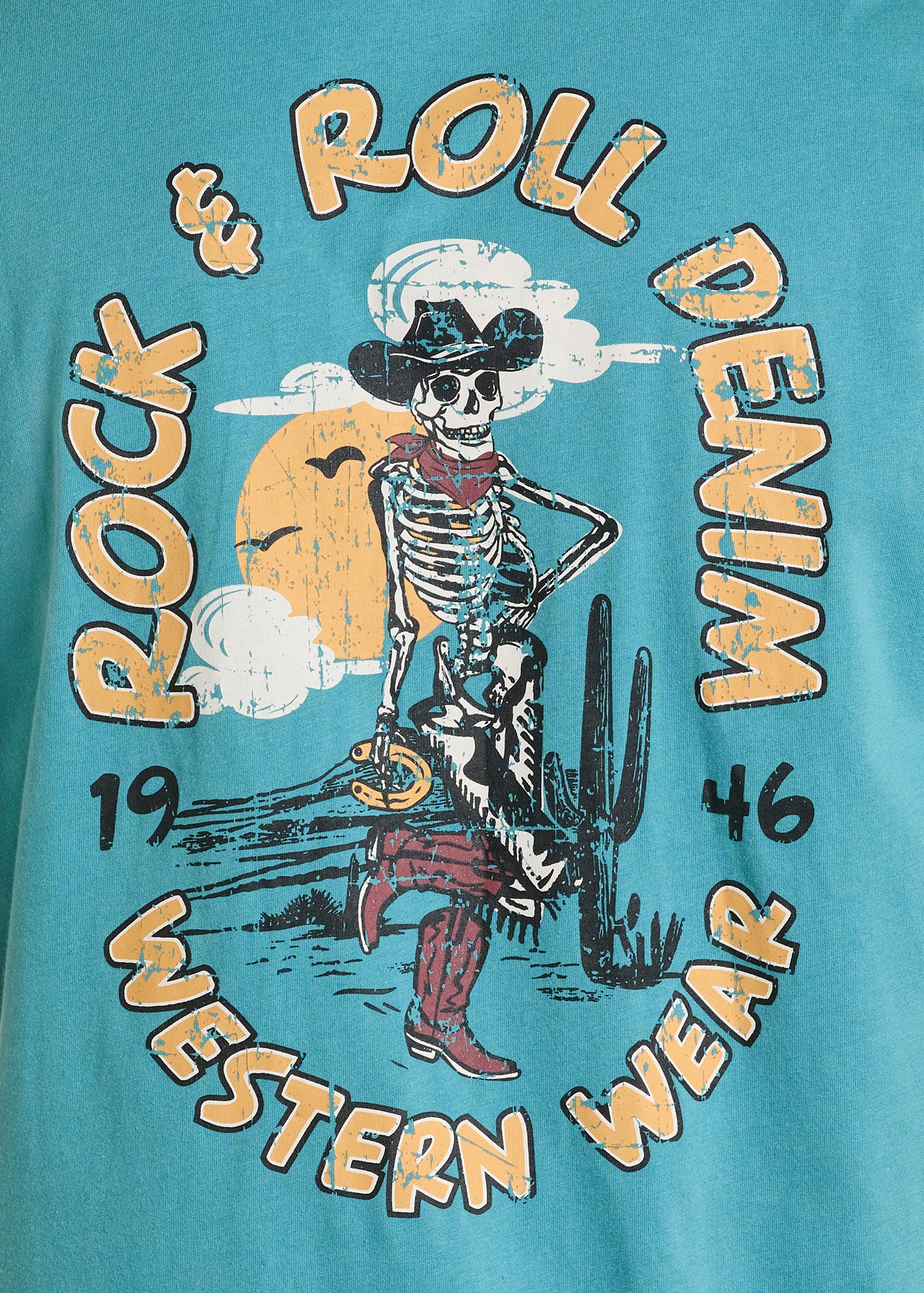 Cowboy Skeleton Graphic Tee - Image 3