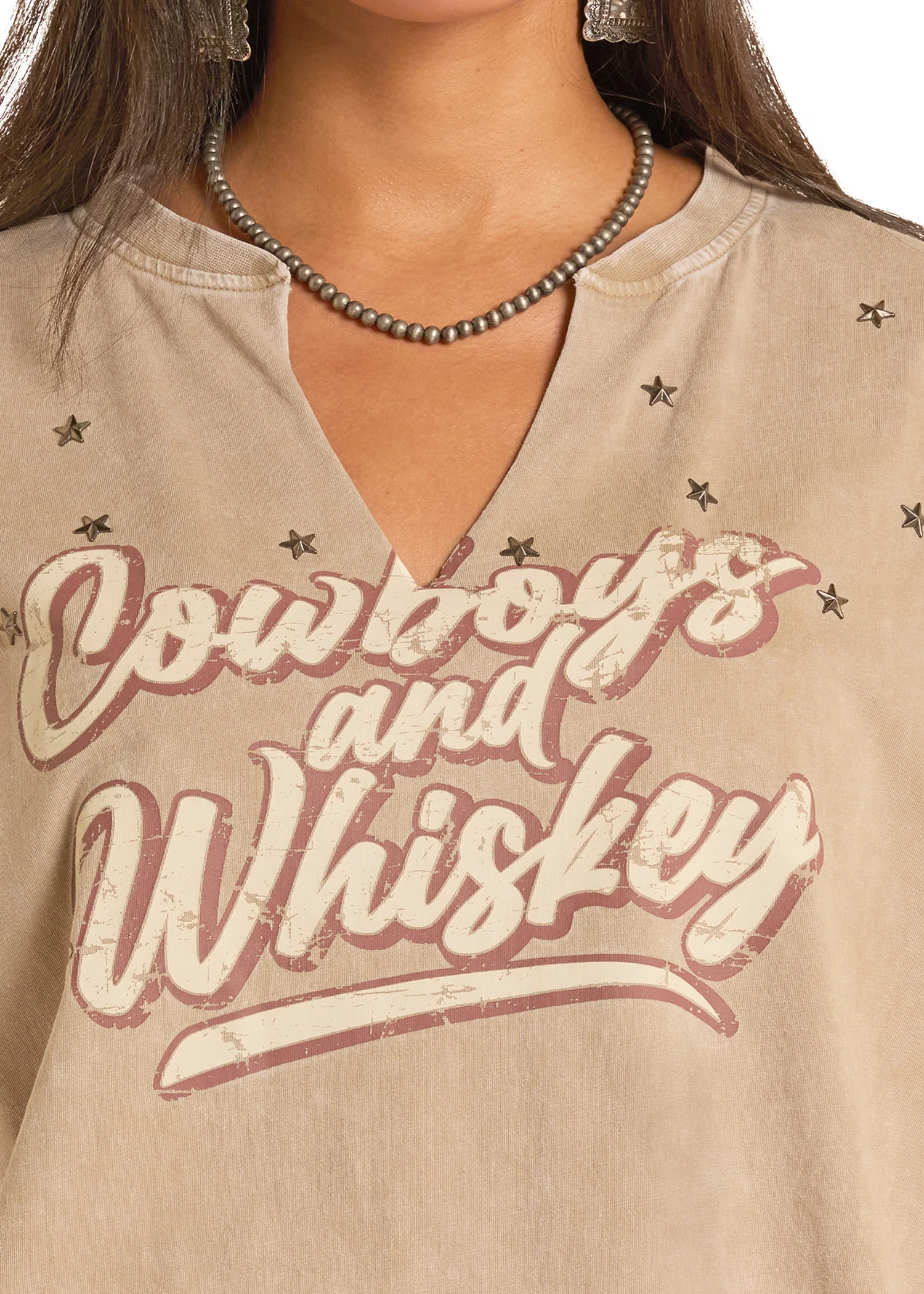 Cowboys & Whiskey Oversized Tee - Image 3