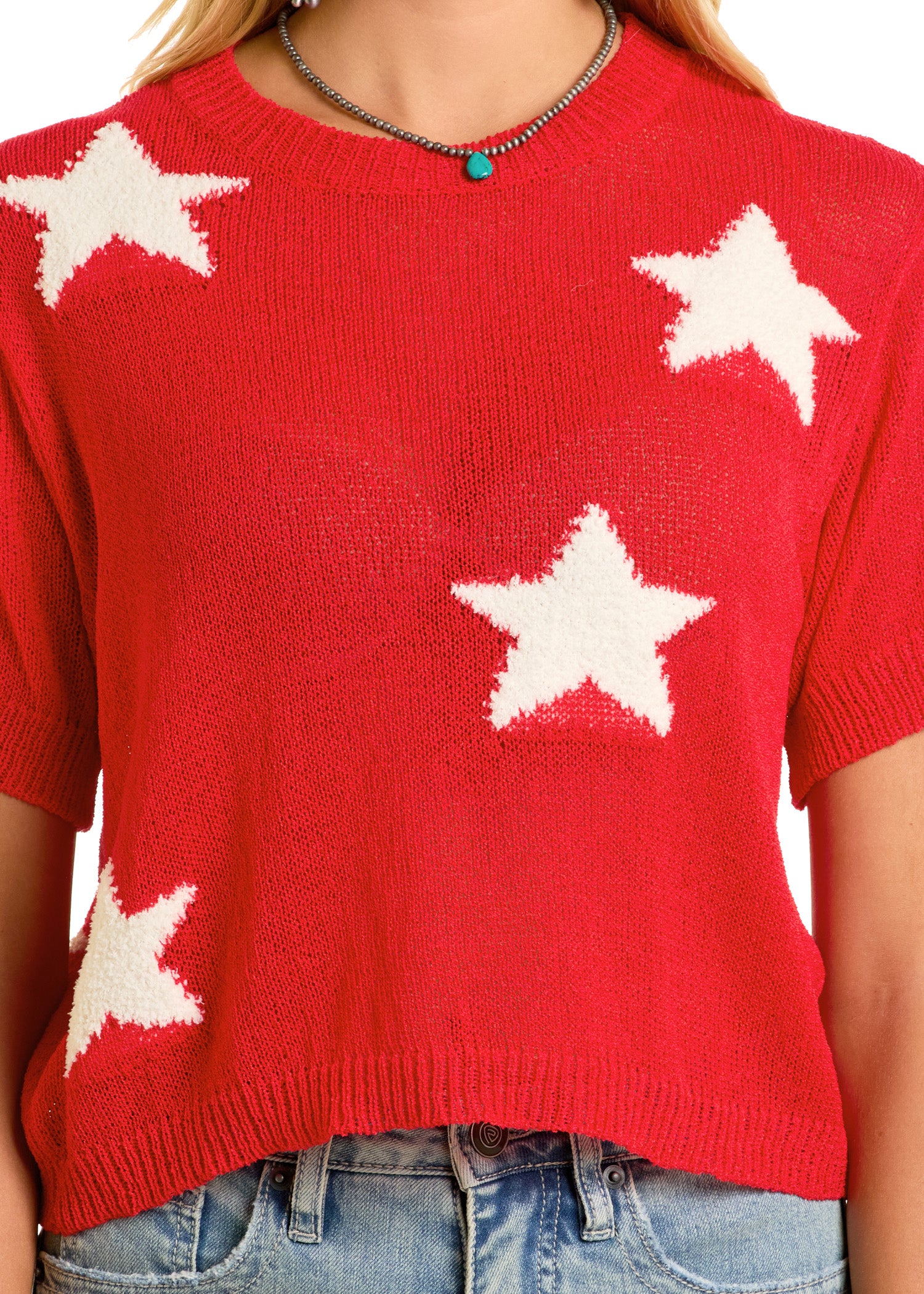 Cropped Star Sweater - Image 3