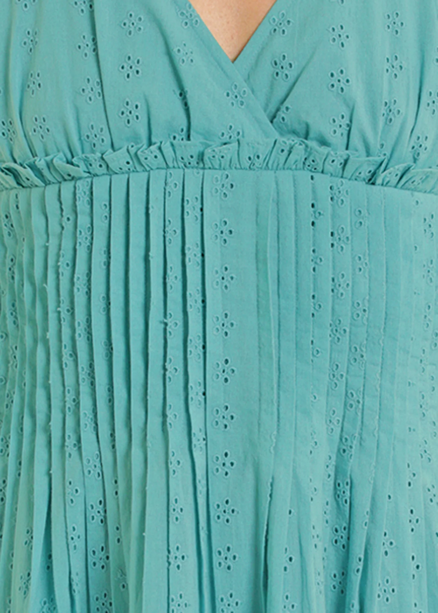 Eyelet Halter Mini Dress - Image 3