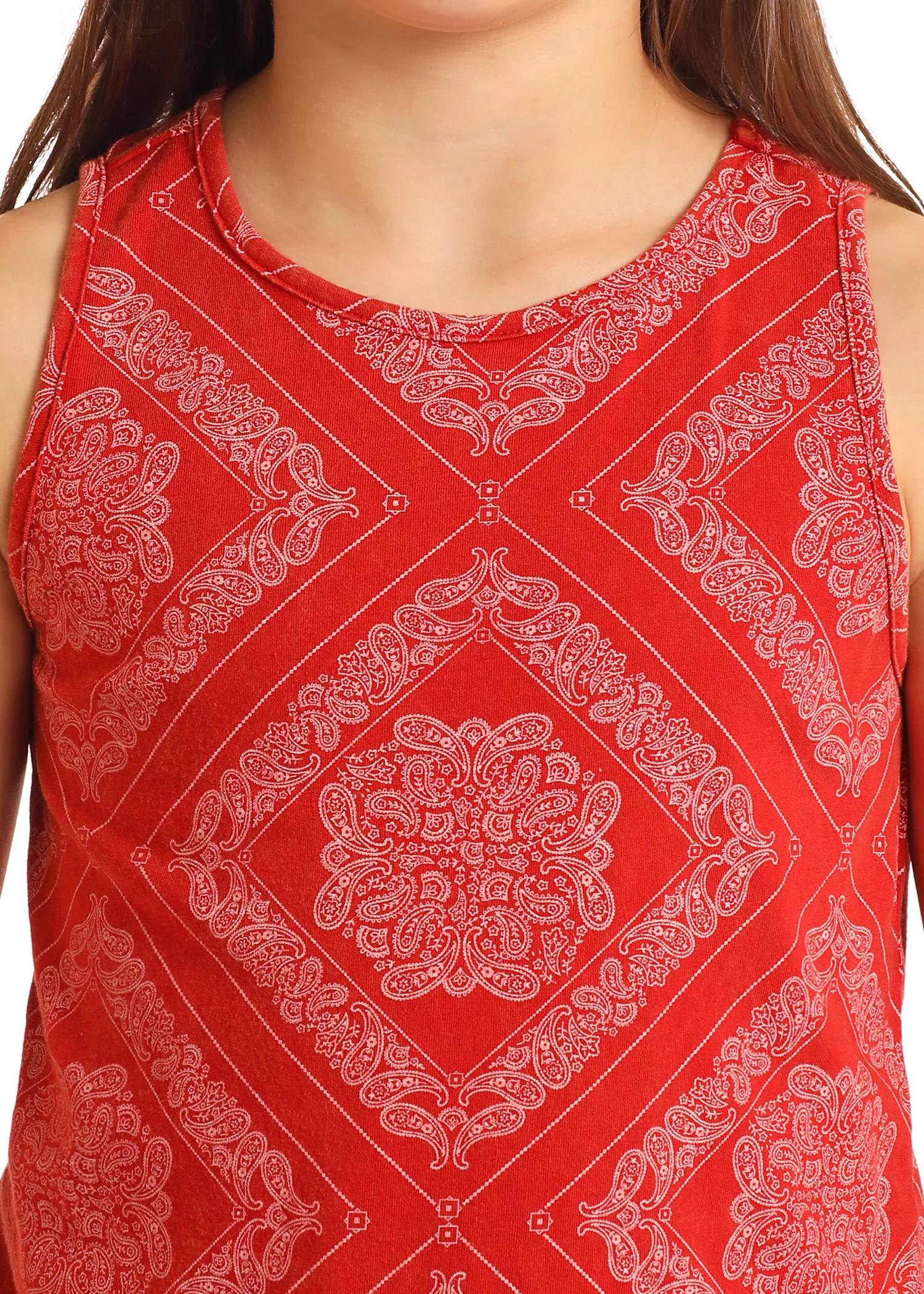 Girls' Bandana Fringe Tank - Image 2