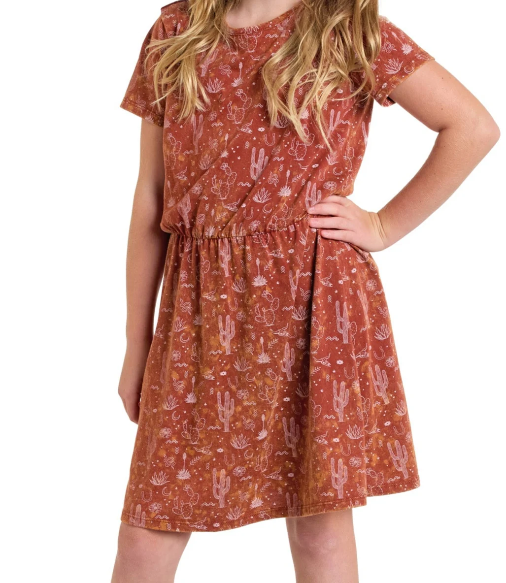 Girls' Desert Print T-Shirt Dress - Image 2