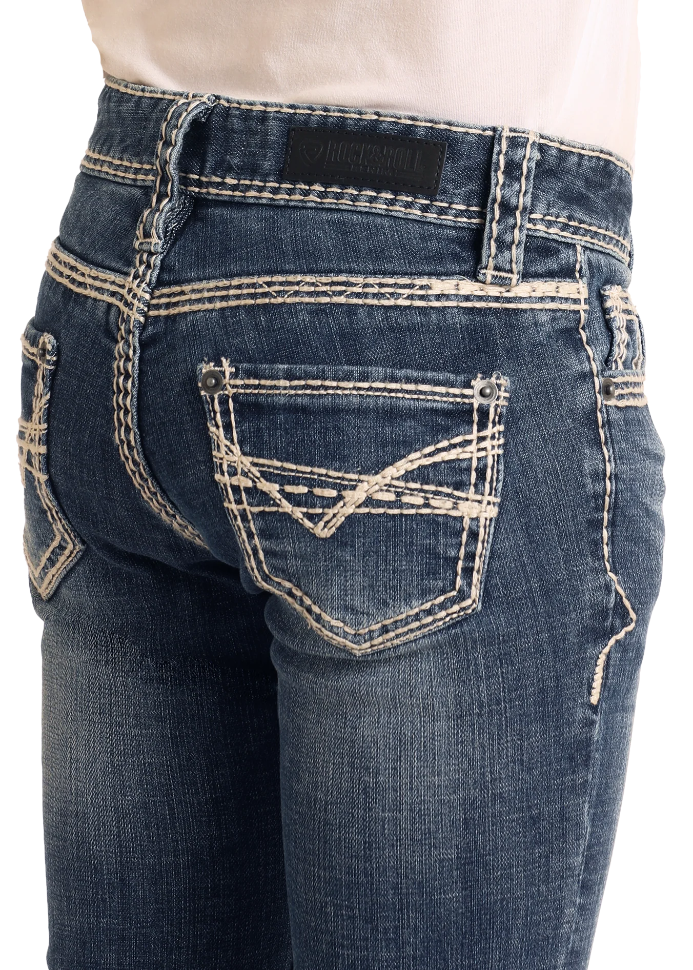 Girls' Heavy Stitch Trouser Jeans - Image 4