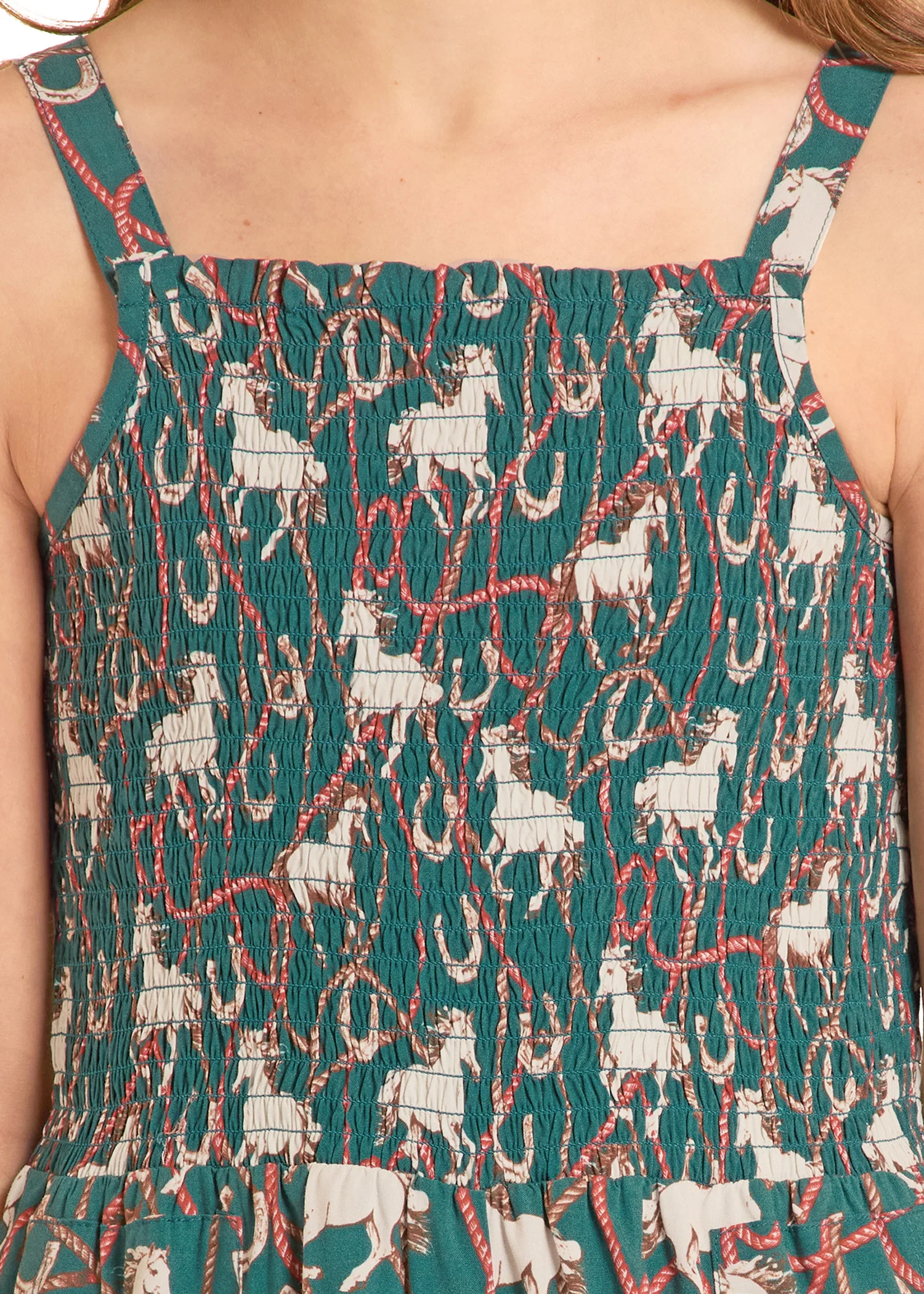 Girls' Horseshoe Print Romper - Image 3