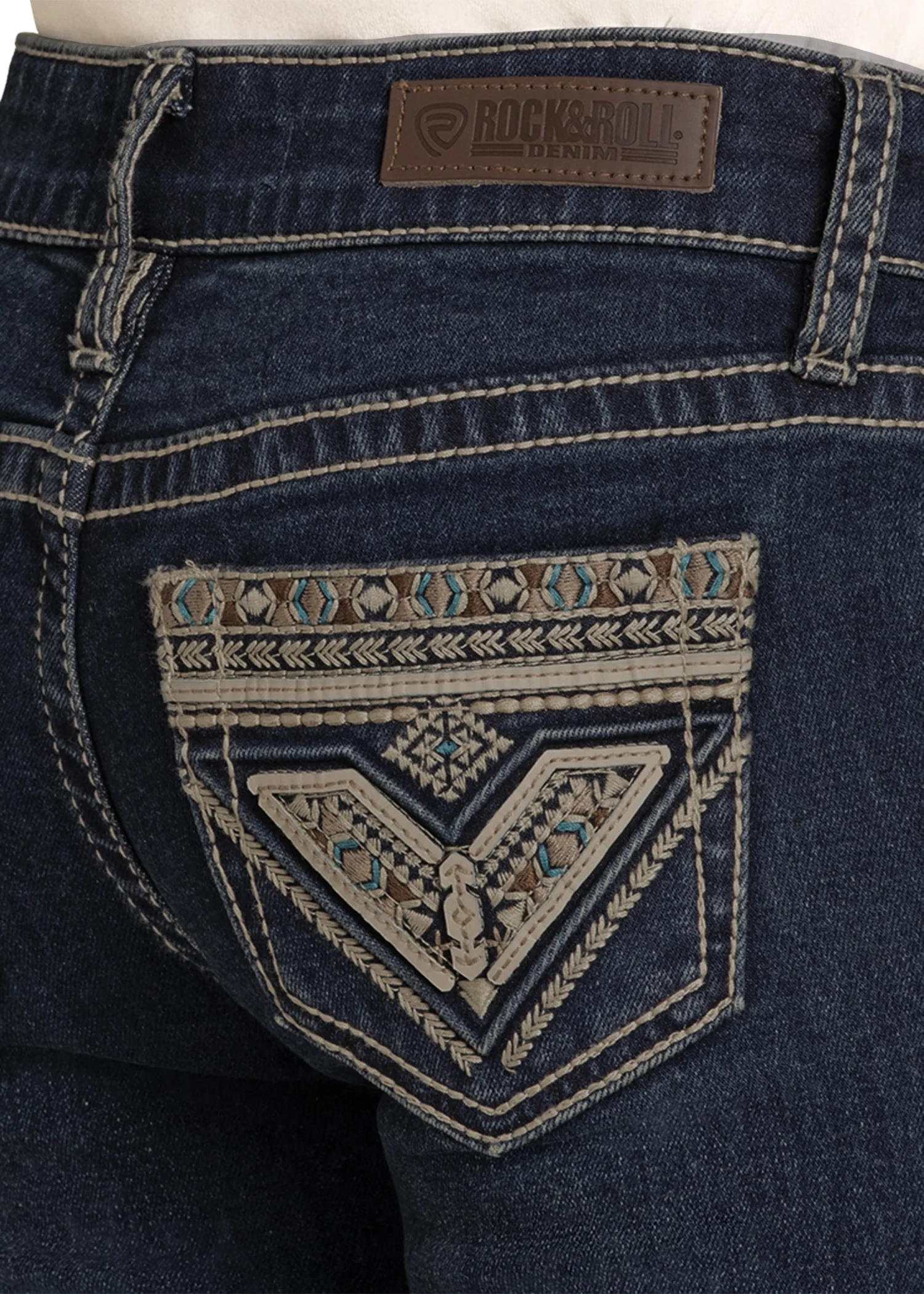 Girls' Mid Rise Extra Stretch Aztec Bootcut Jeans - Image 4