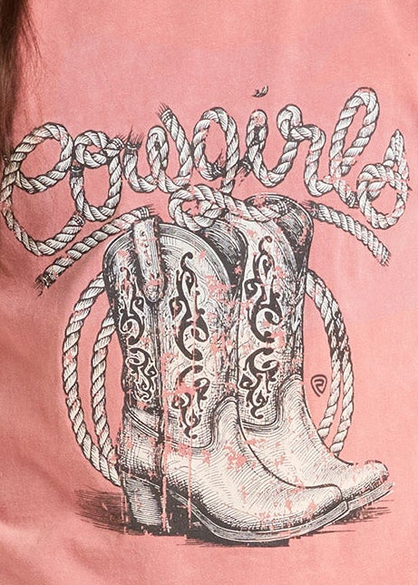 Girls' Roping Cowgirl Graphic Tee - Image 2