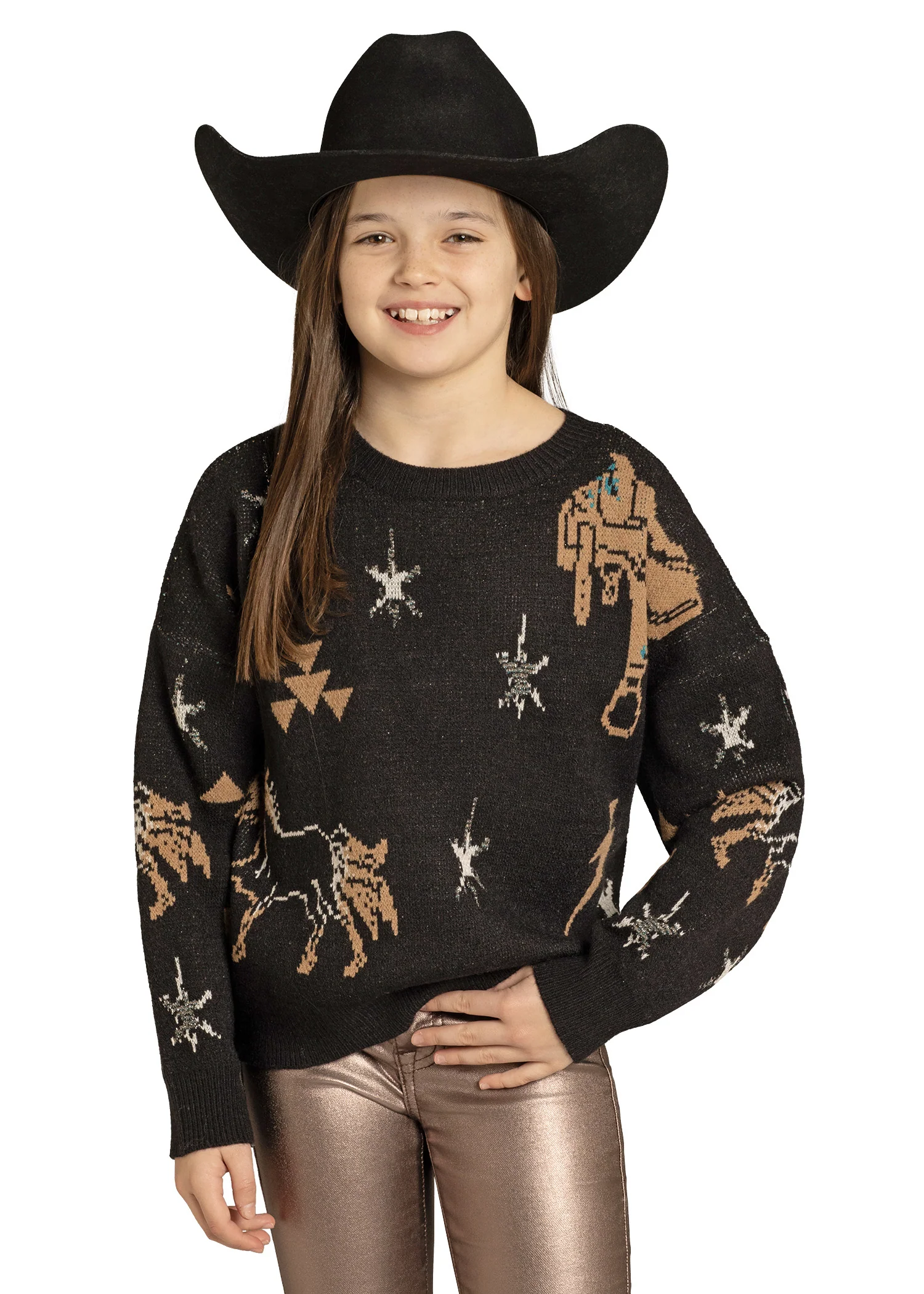 Girls' Saddle Up Sweater