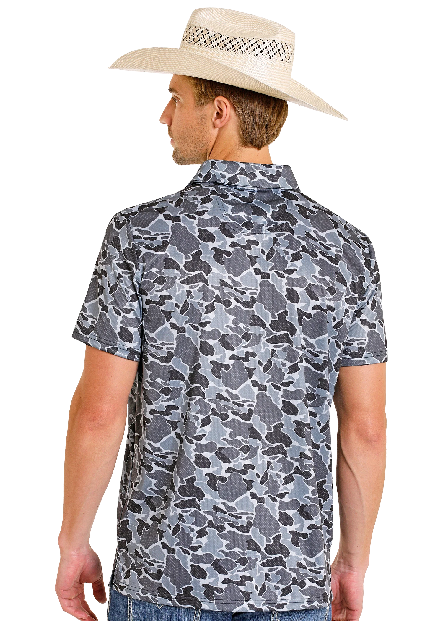 Grey Camo Polo - Image 3