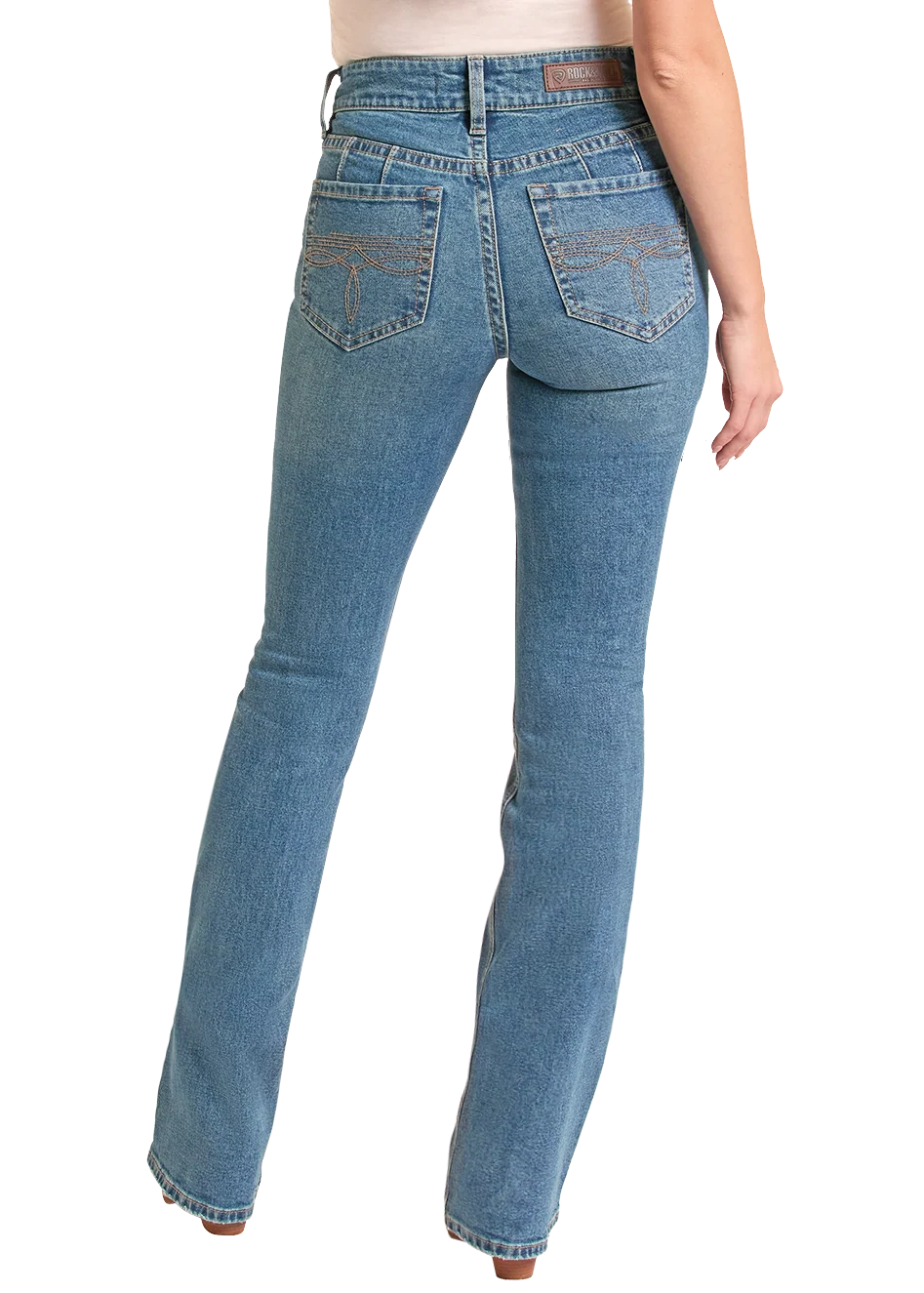 High Rise Double Coin Pocket Bootcut Jeans - Image 2