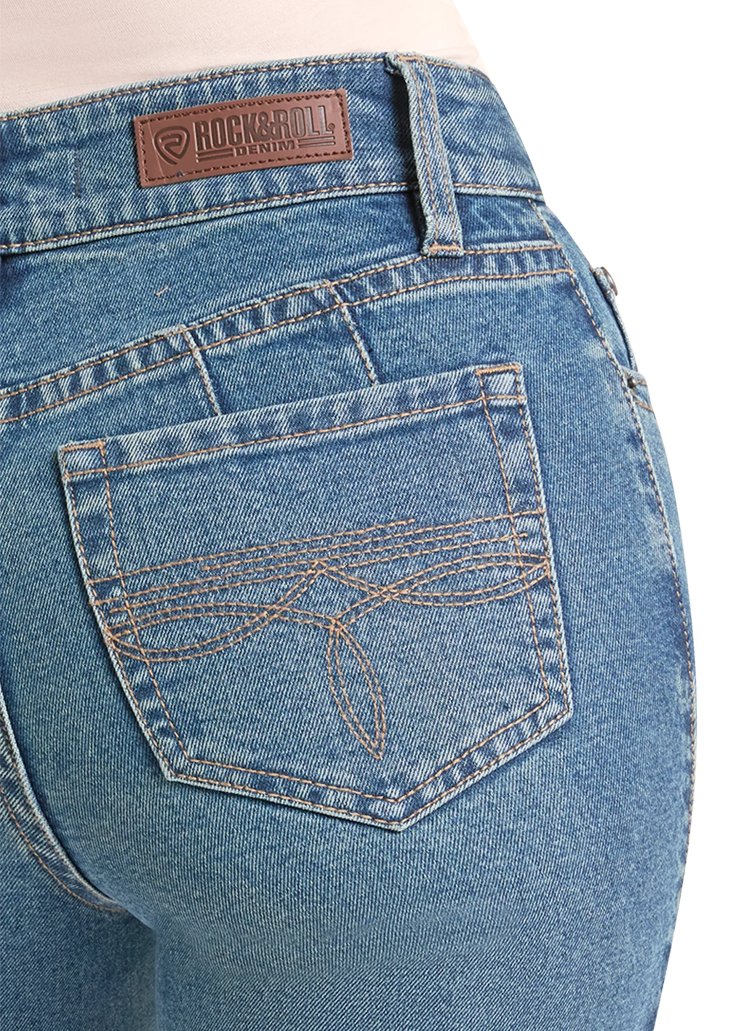 High Rise Double Coin Pocket Bootcut Jeans - Image 5