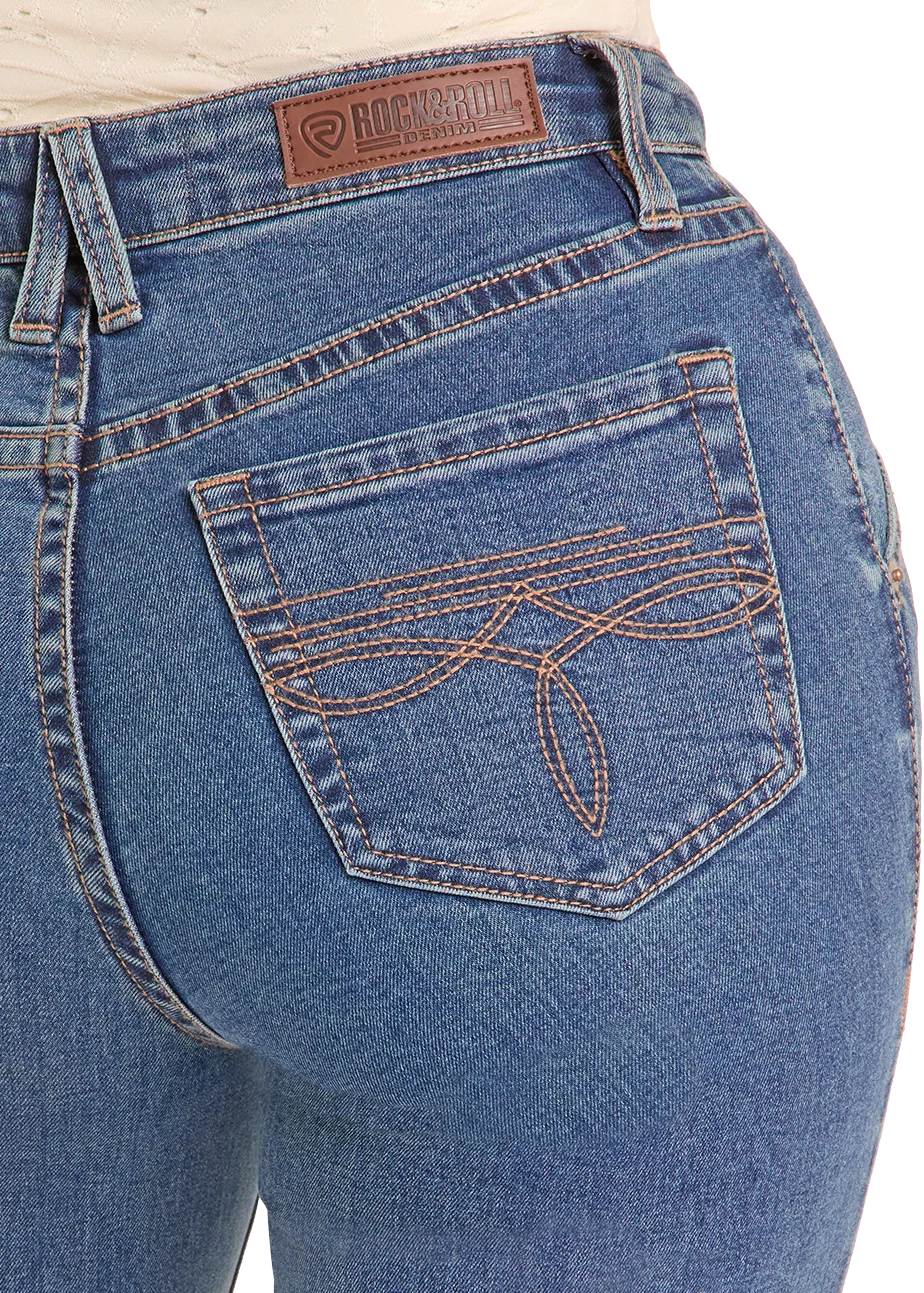 High Rise Front Panel Trouser Jeans - Image 4