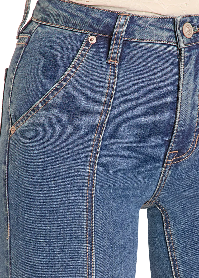 High Rise Front Panel Trouser Jeans - Image 5