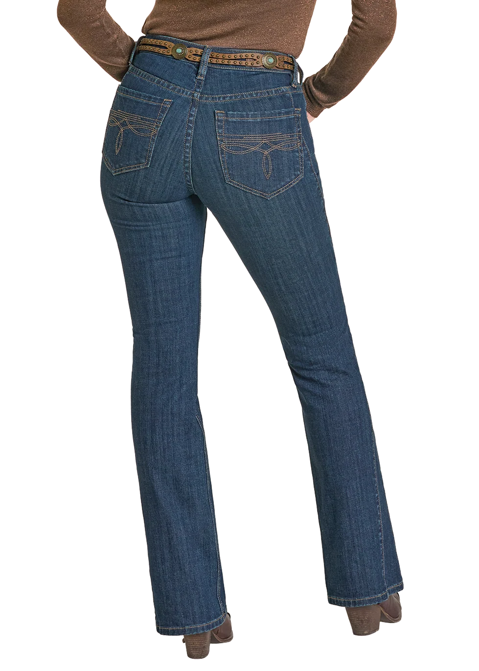 High Rise Side Panel Bootcut Jeans - Image 2