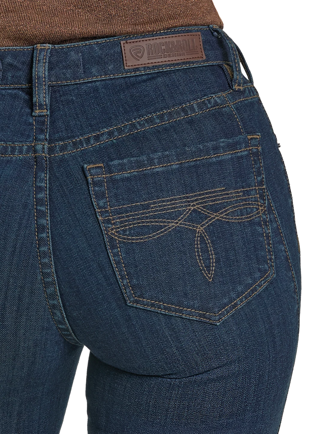 High Rise Side Panel Bootcut Jeans - Image 4