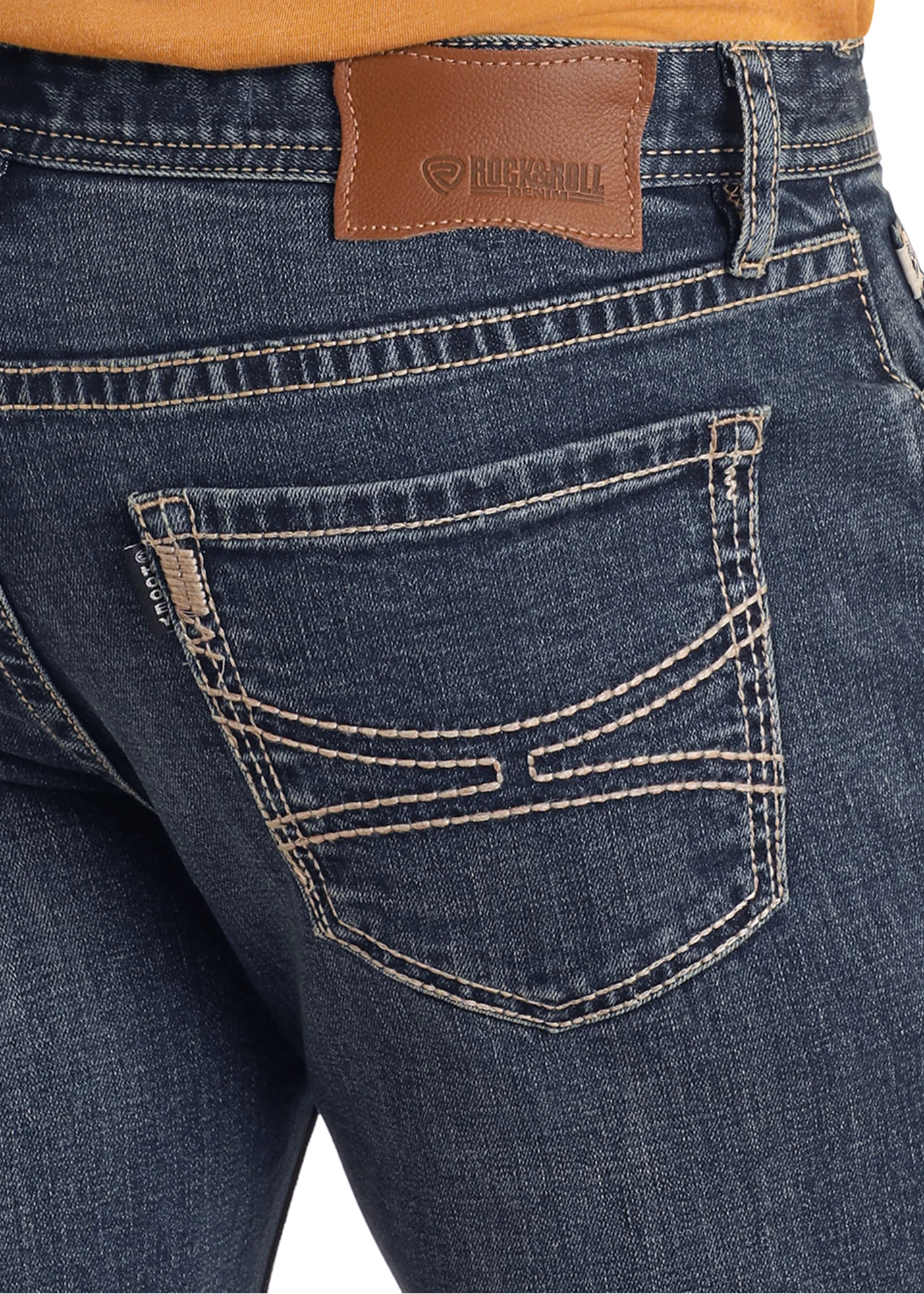 Hooey Slim Fit Curve Stitch Logo Straight Leg Jeans - Image 4