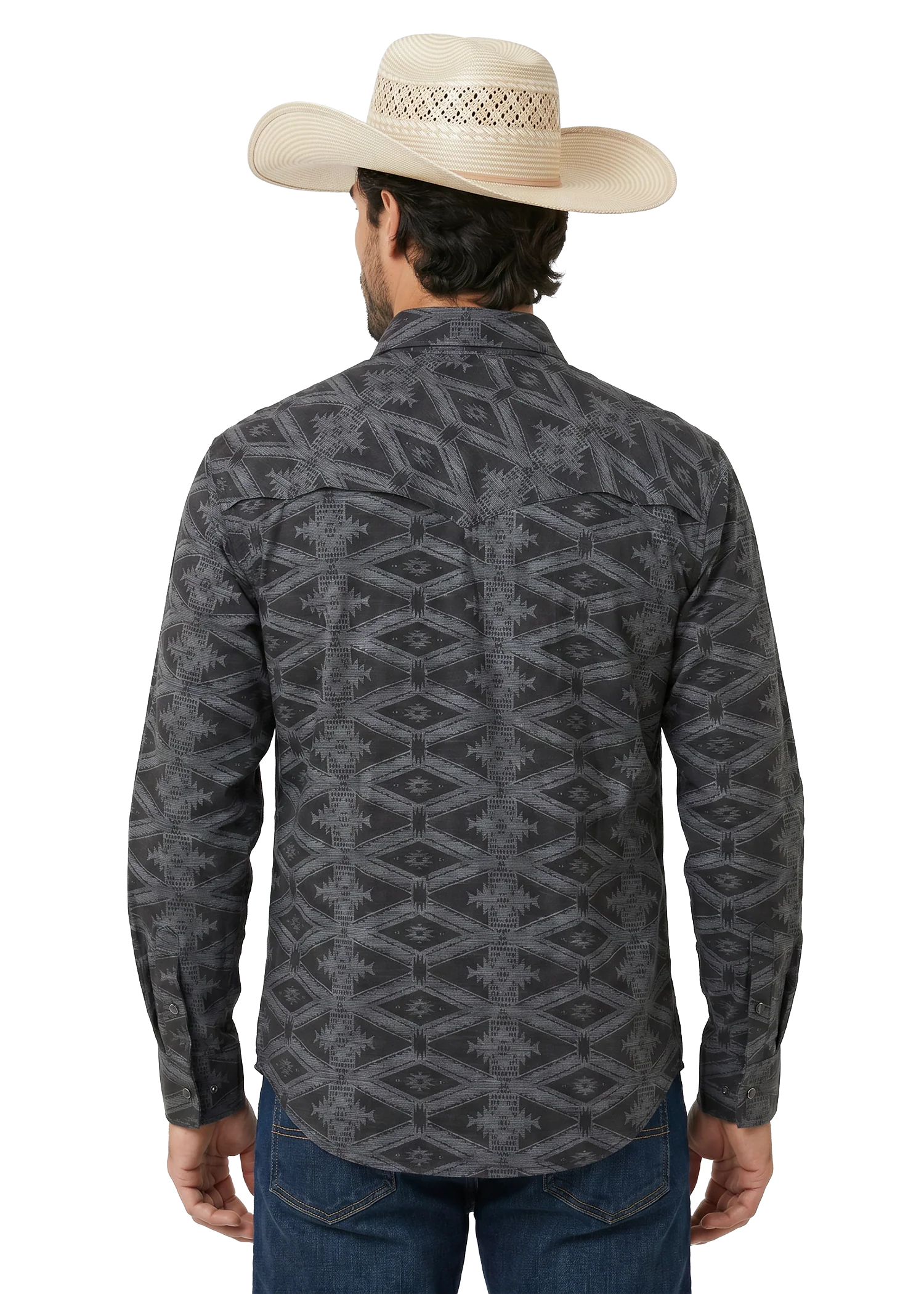 Koe Wetzel x TEK Western Aztec Long Sleeve Shirt - Image 3