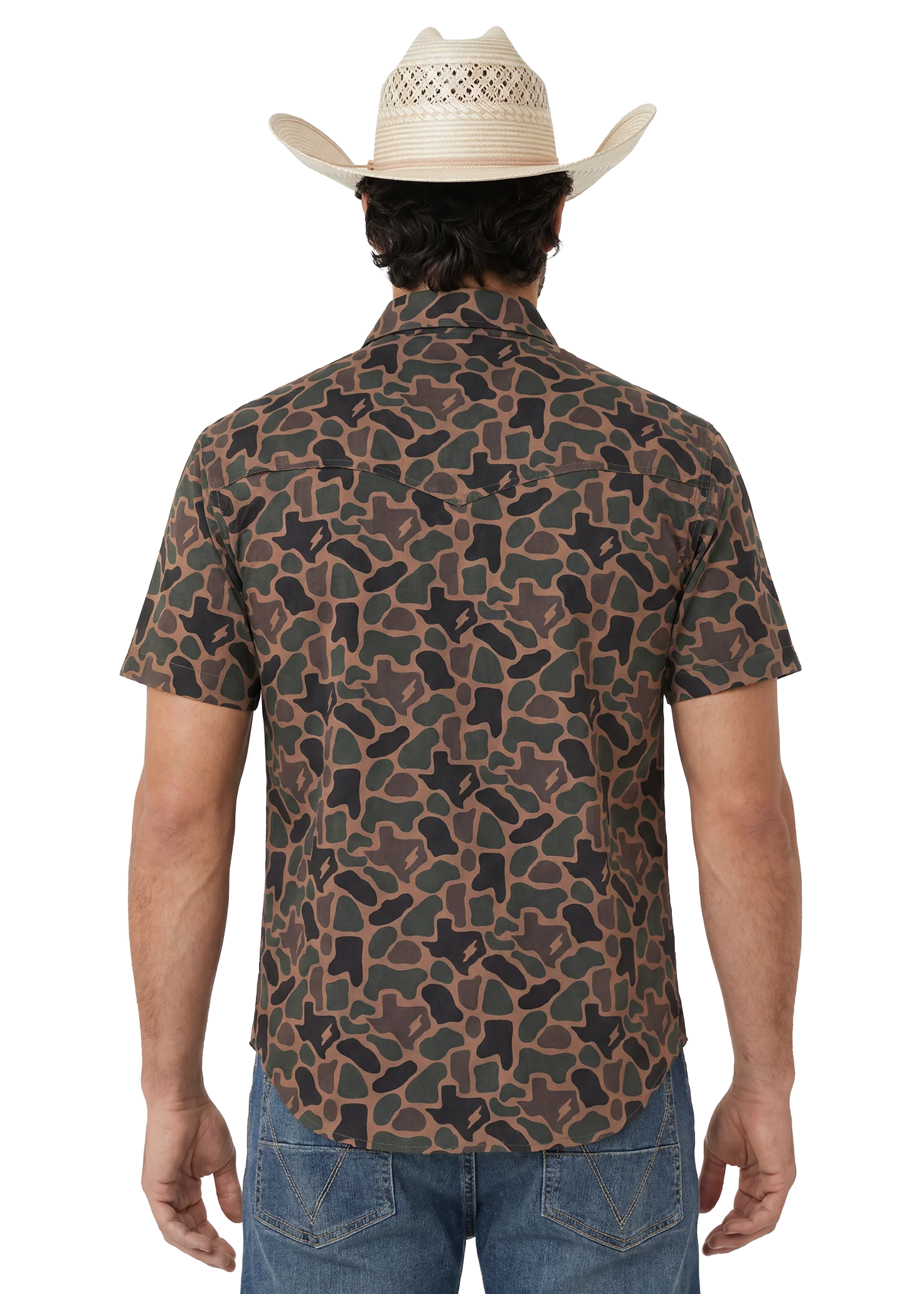 Koe Wetzel x TEK Western Traditional Texas Camo Short Sleeve Shirt - Image 3