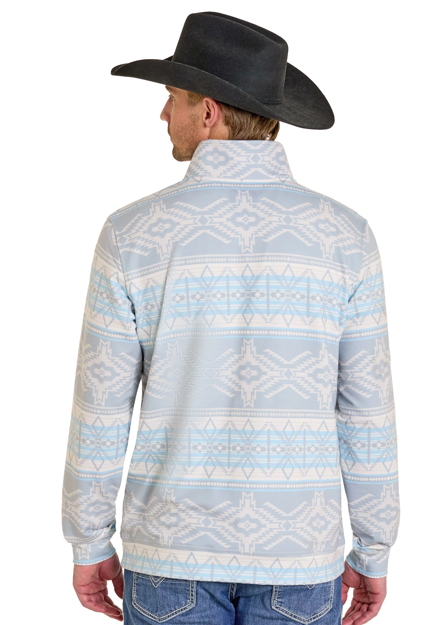 Light Aztec Print Pullover - Image 2