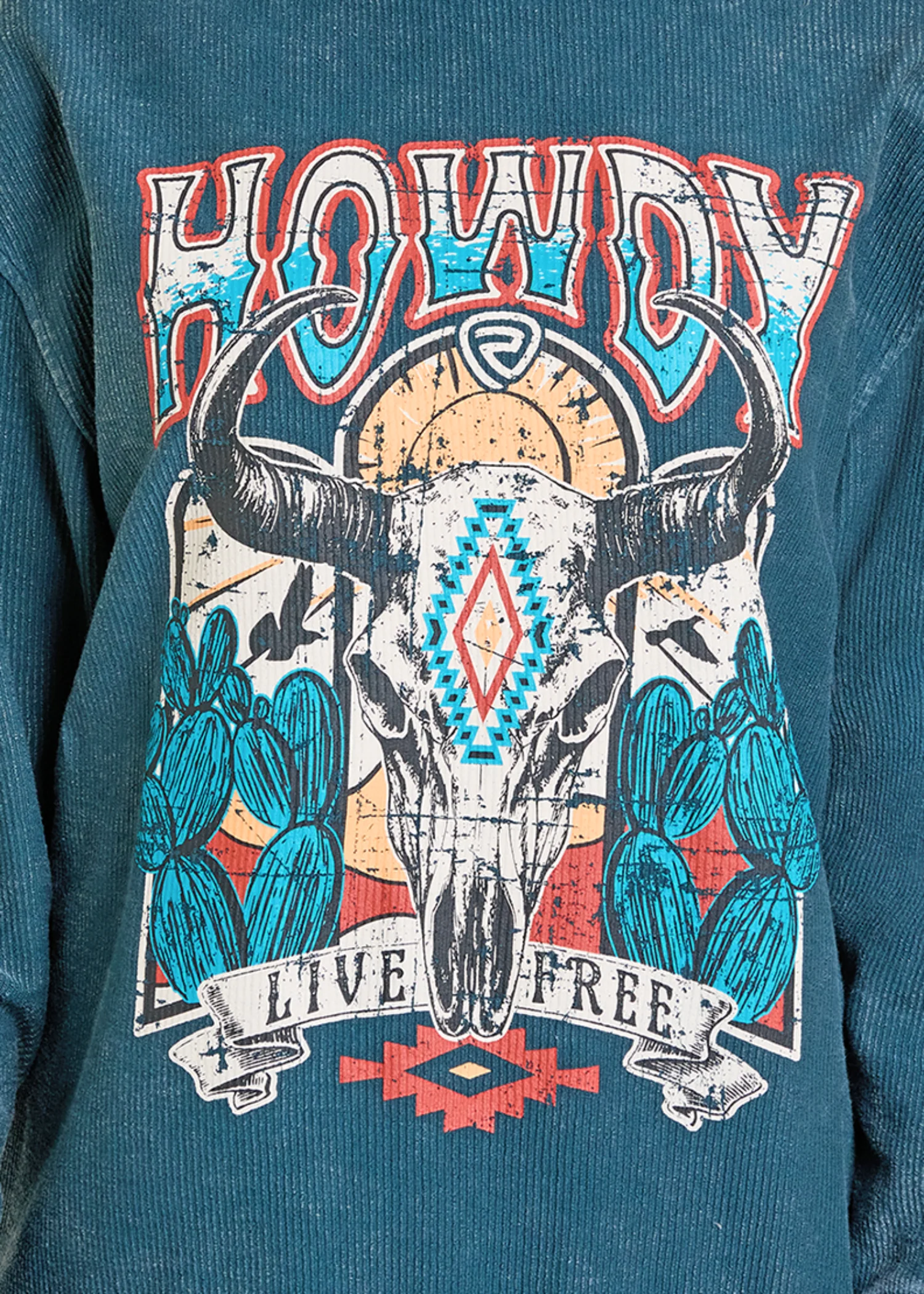 Live Free Distressed Graphic Pullover - Image 3