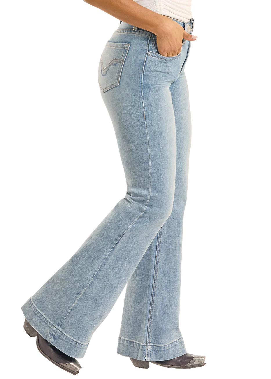 Mid Rise Coin Pocket Denim Trousers