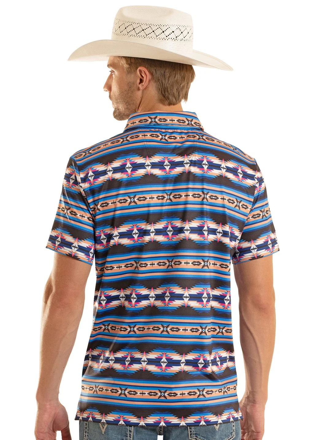 Multi Aztec Print Polo - Image 3