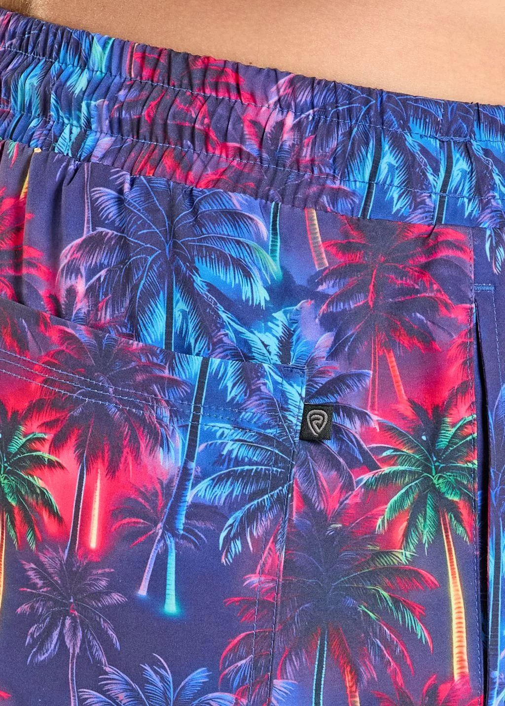 Neon Palm Tree Volley Swim Shorts - Image 4