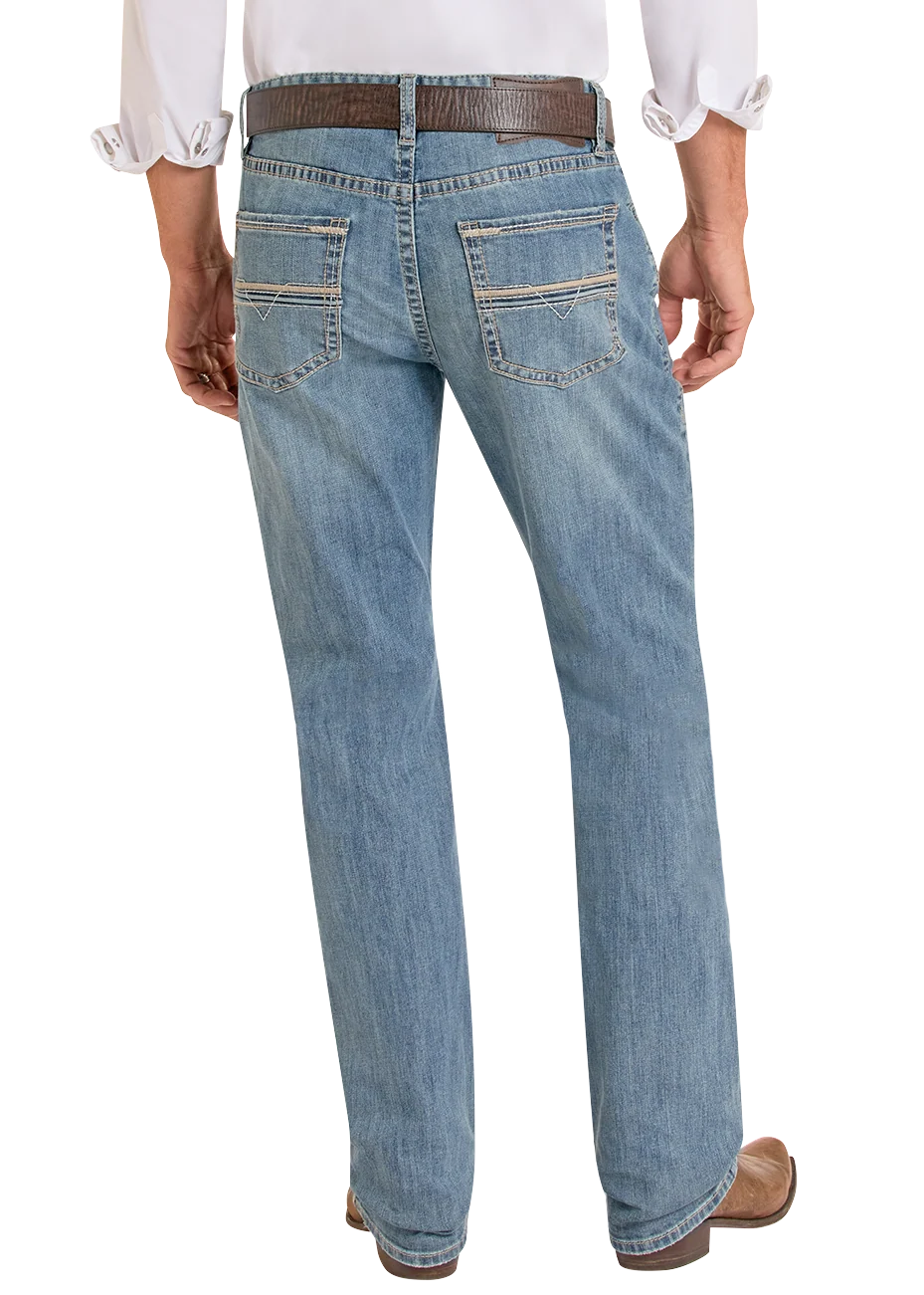 Relaxed Fit Ladder Pocket Stackable Boot Jeans