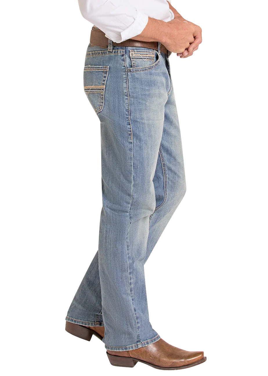 Relaxed Fit Ladder Pocket Stackable Boot Jeans - Image 3
