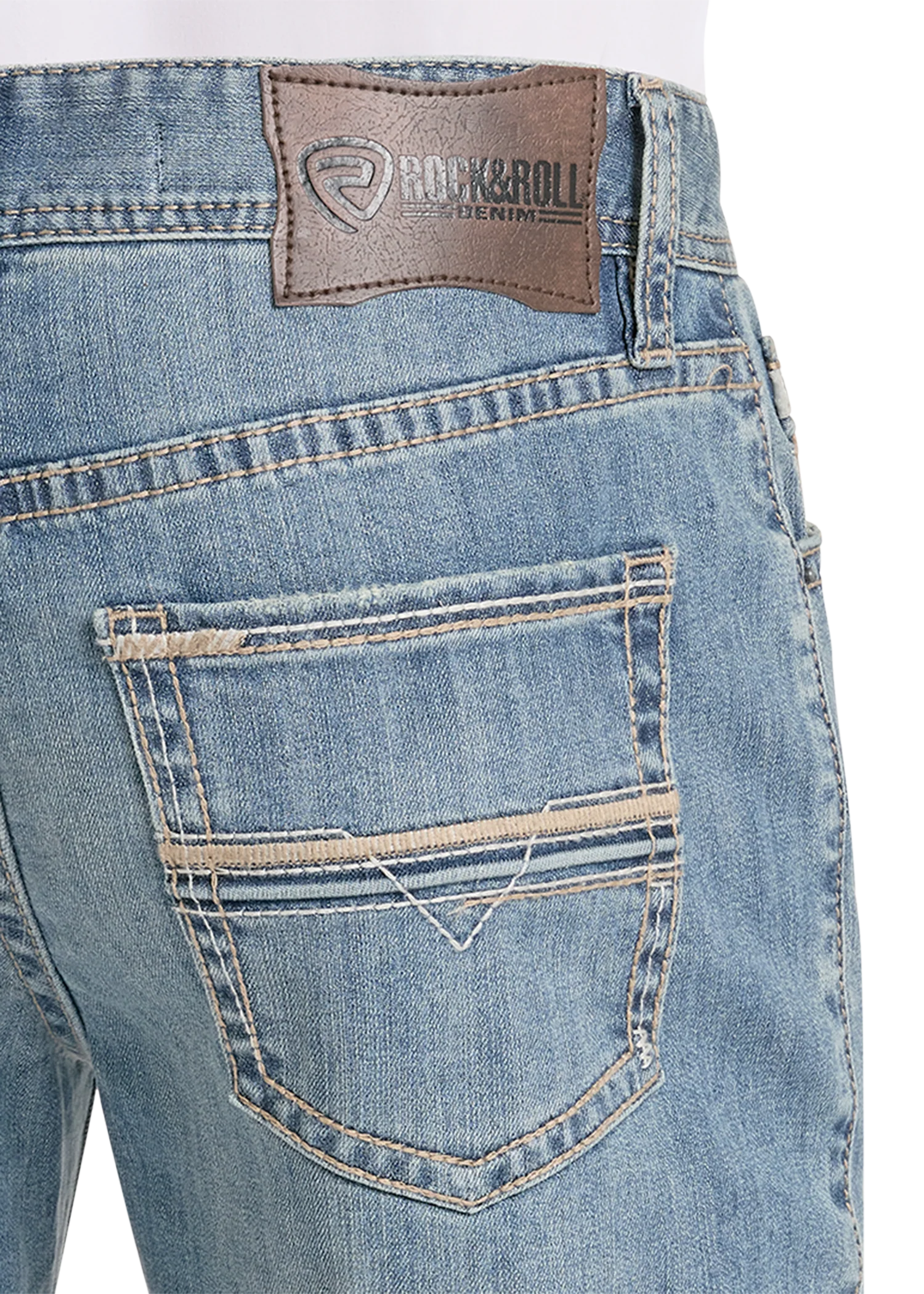 Relaxed Fit Ladder Pocket Stackable Boot Jeans - Image 4