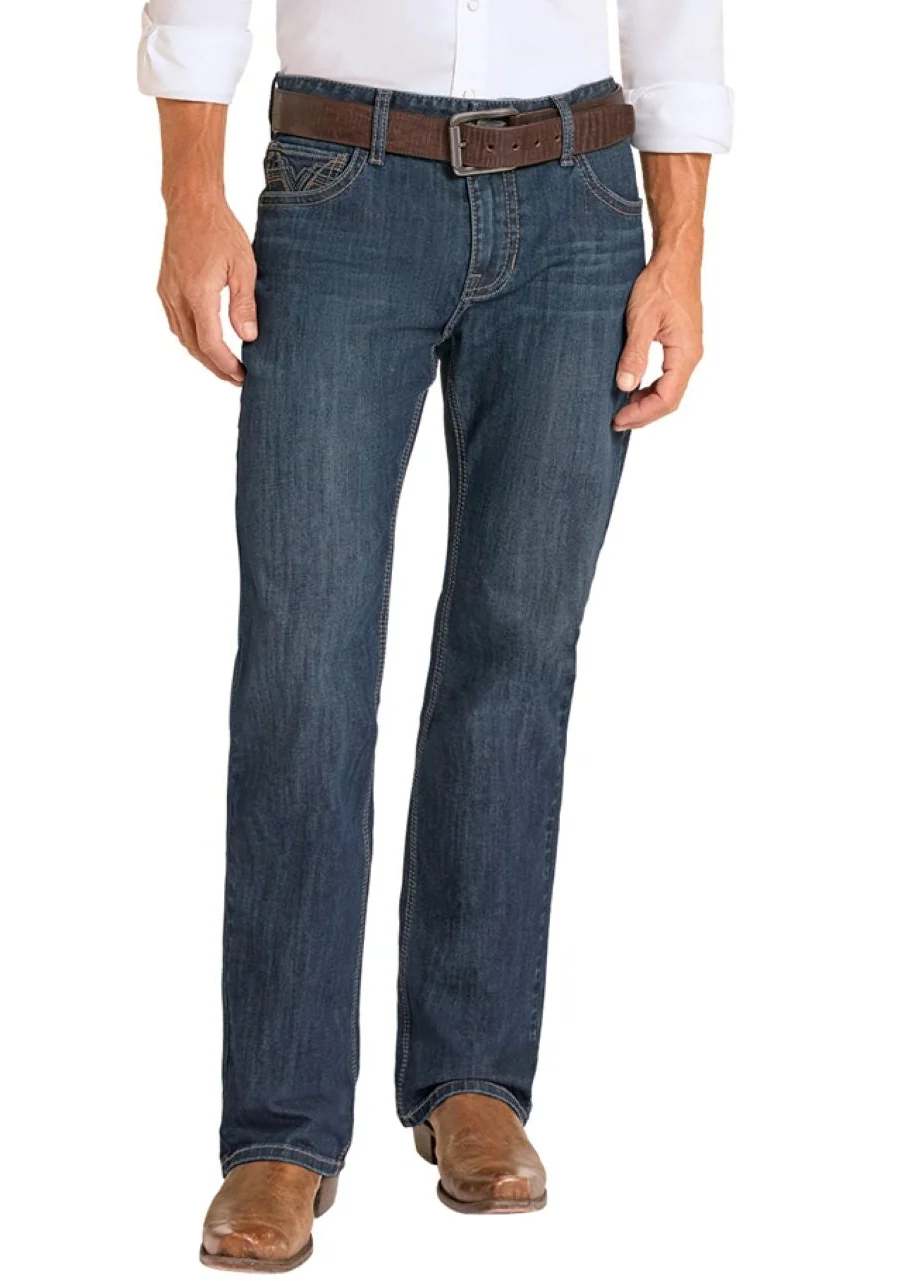 Relaxed Fit Simple Pocket Straight Leg Jeans - Image 2