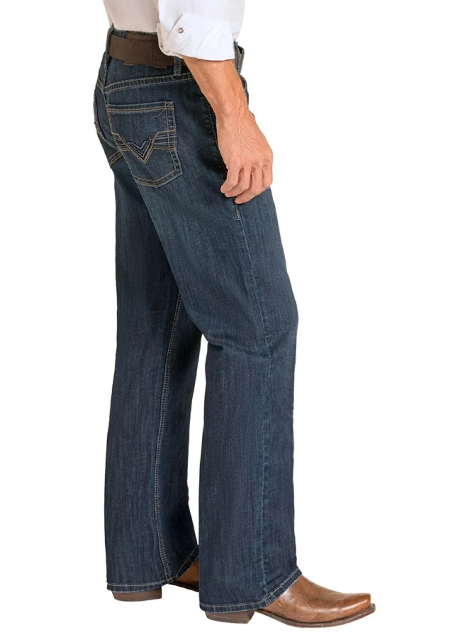 Relaxed Fit Simple Pocket Straight Leg Jeans - Image 3