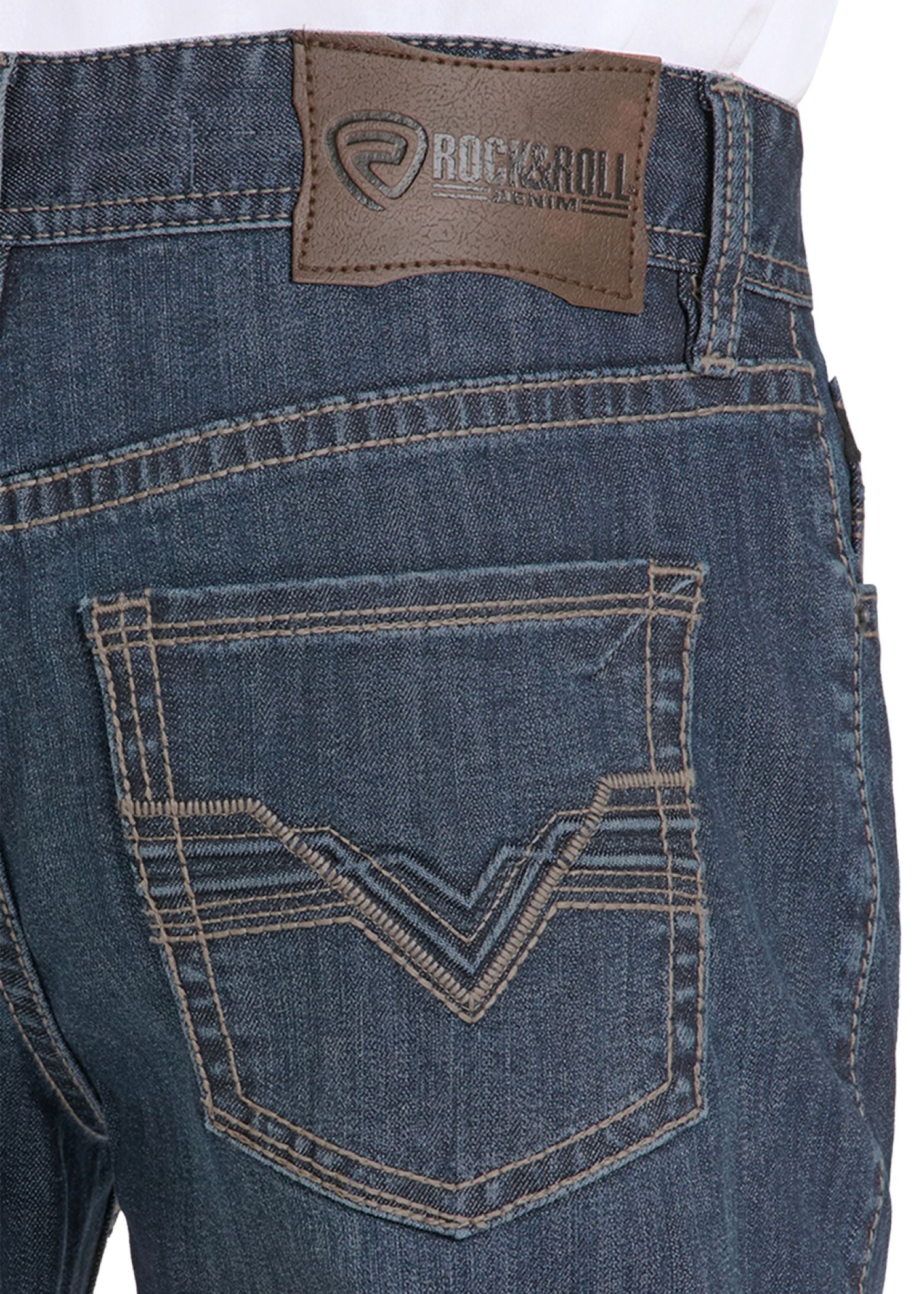 Relaxed Fit Simple Pocket Straight Leg Jeans - Image 4