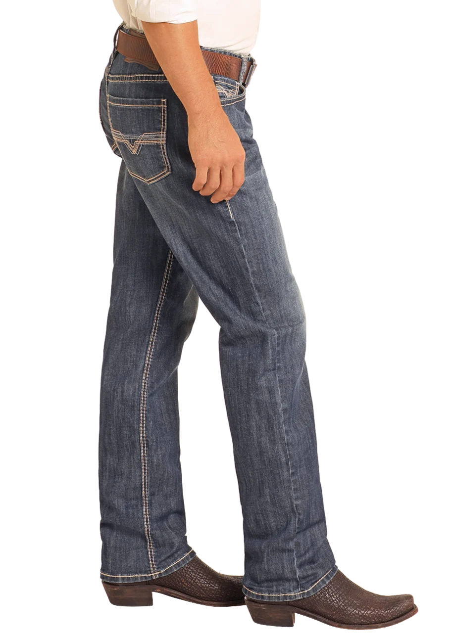 Relaxed Fit Small V Stackable Bootcut Jeans - Image 3
