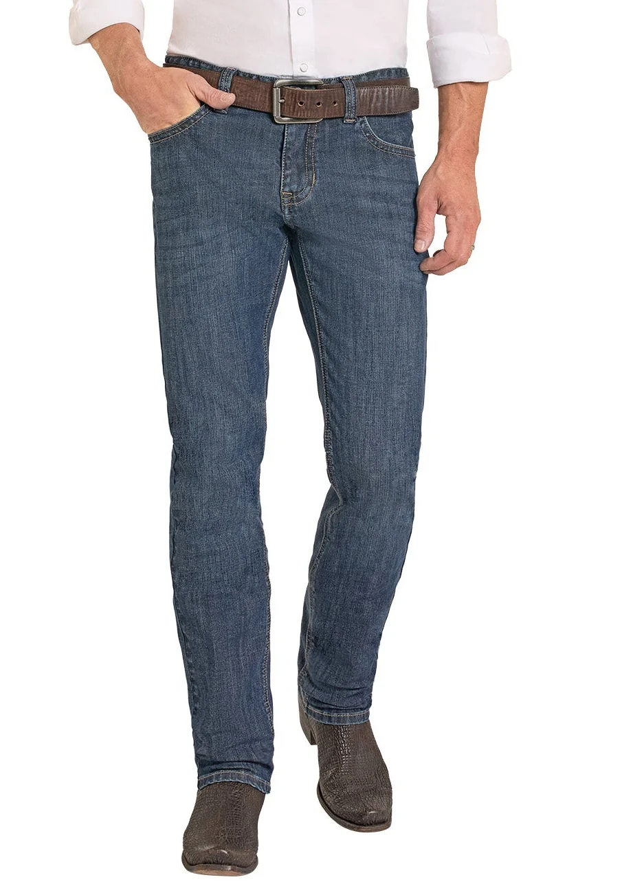 Skinny Fit Classic Raised Stitch Pocket Straight Leg Jeans - Image 2