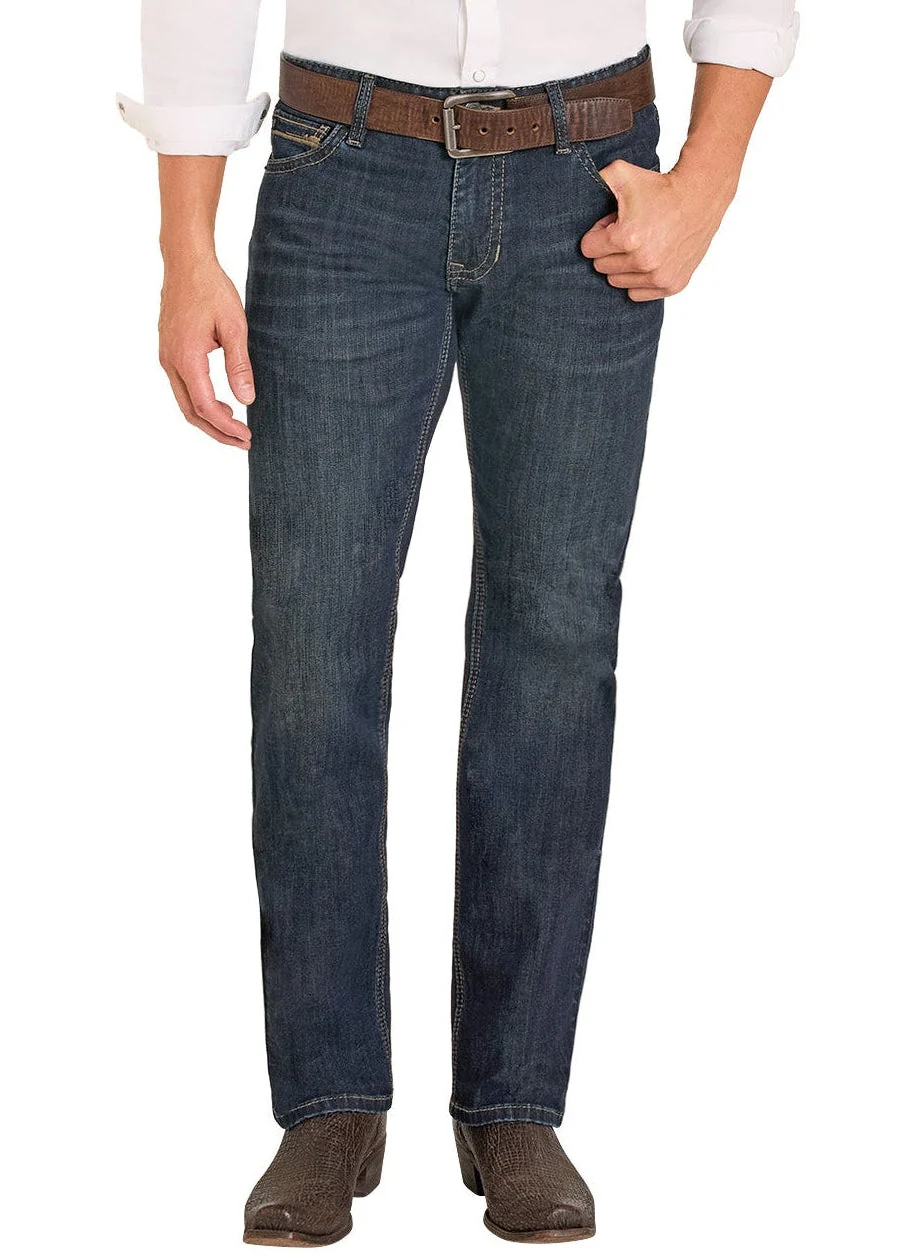 Slim Fit Ladder Stitched Pocket Straight Leg Jeans - Image 2
