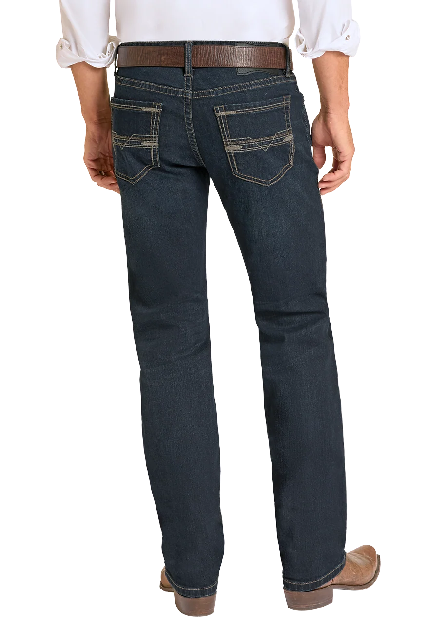 Slim Fit Simple Stitch Straight Leg Jeans