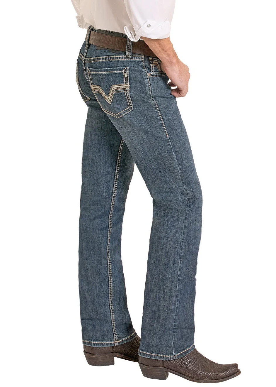 Slim Fit Straight Classic Simple Pocket Straight Leg Jeans - Image 3