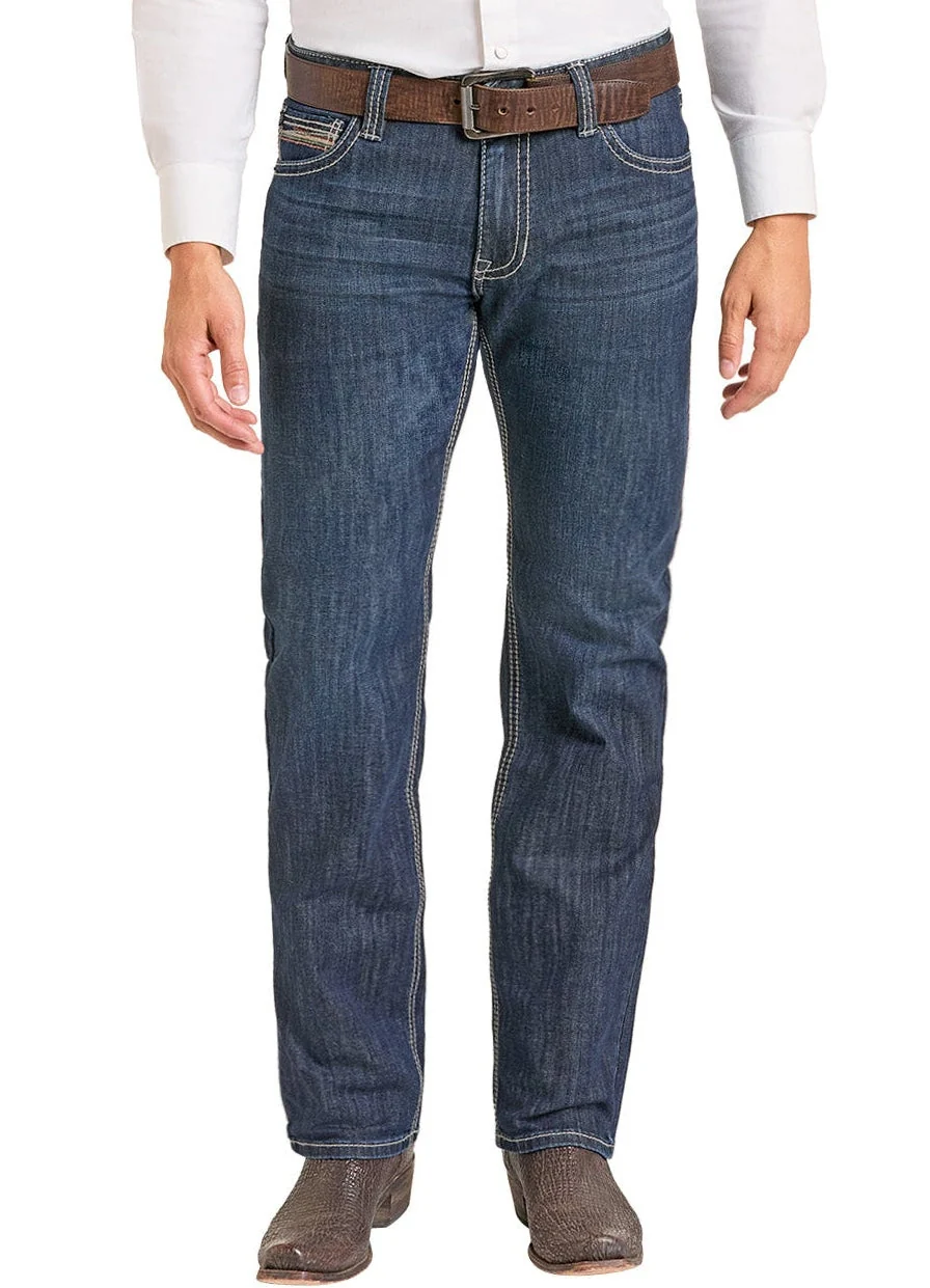 Slim Fit Straight Raised Pocket Straight Leg Jeans - Image 2