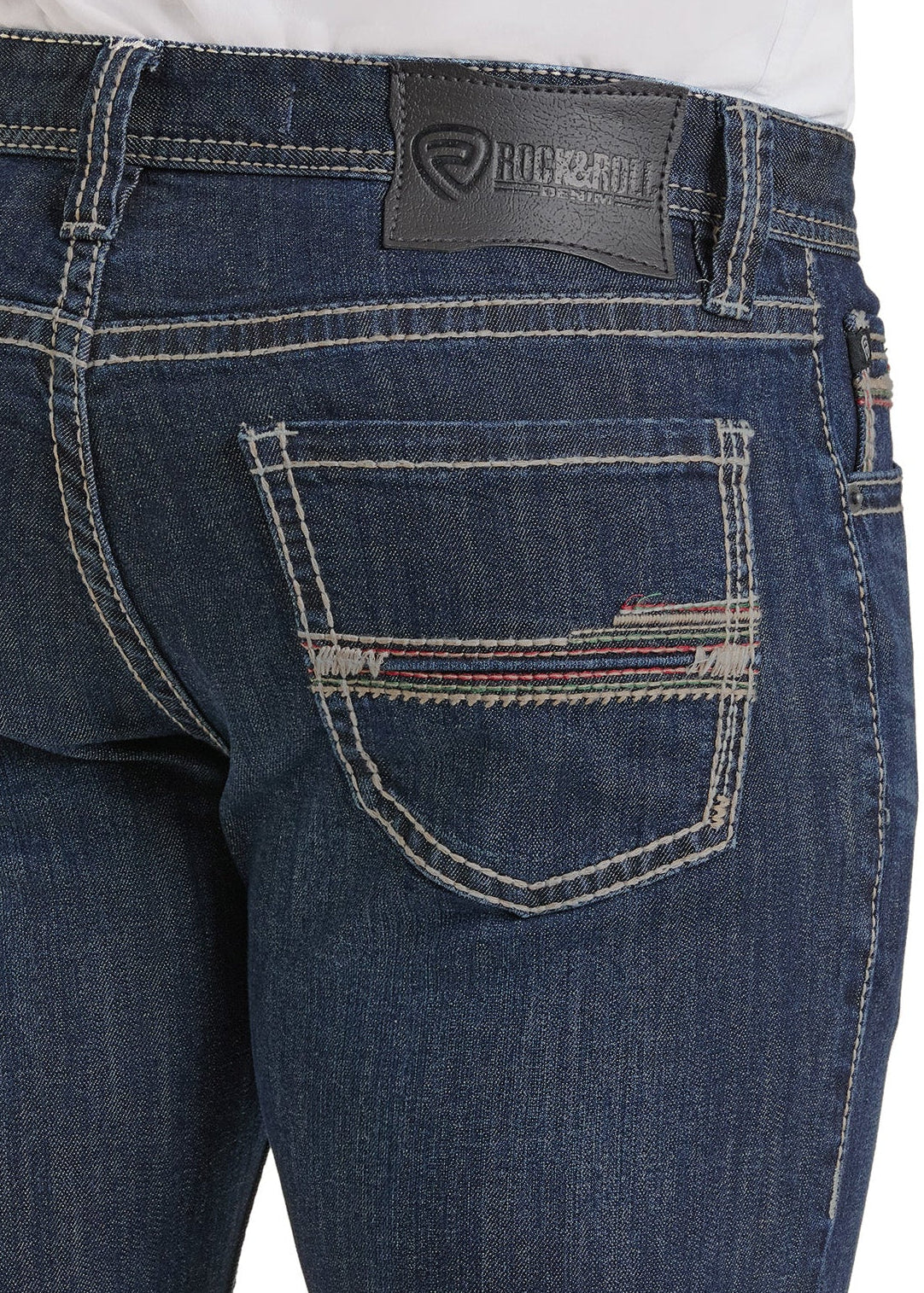 Slim Fit Straight Raised Pocket Straight Leg Jeans - Image 4