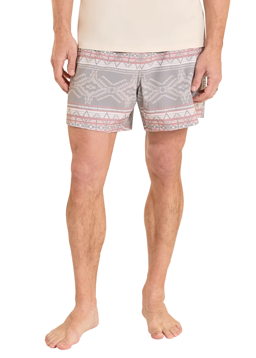 Southwestern Aztec Print Volley Swim Shorts