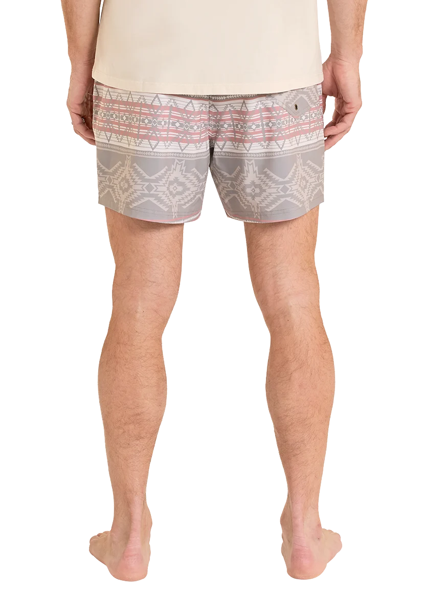 Southwestern Aztec Print Volley Swim Shorts - Image 2
